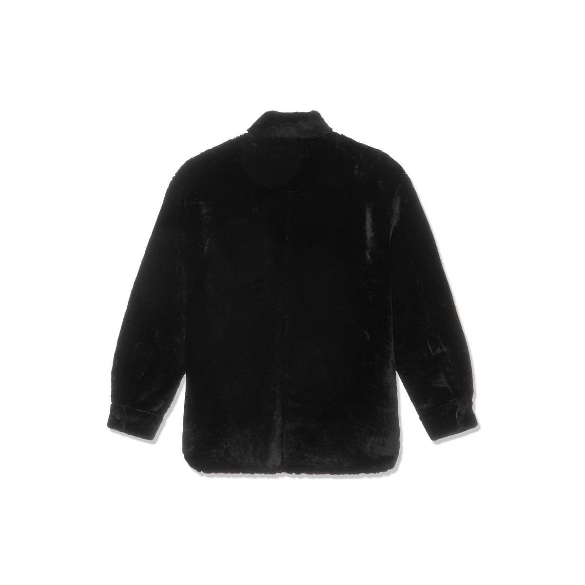 BUTTONED LONG-SLEEVED REVERSIBLE JACKET (BLACK) - 2