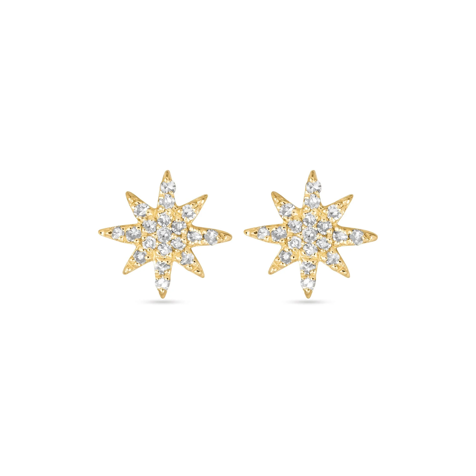 Mini Pave Northern Star Studs - 1
