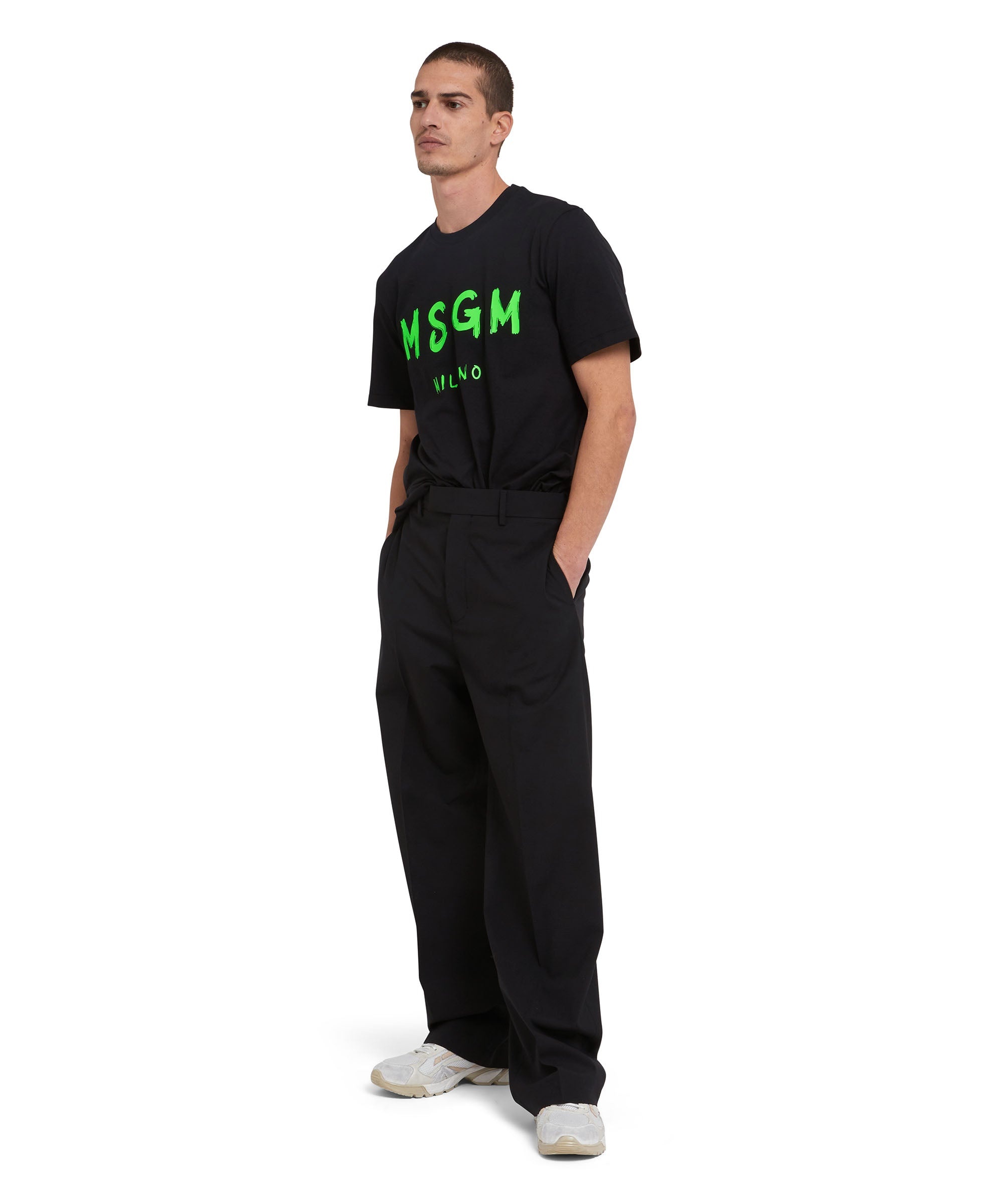 T-Shirt with brushstroke logo - 5