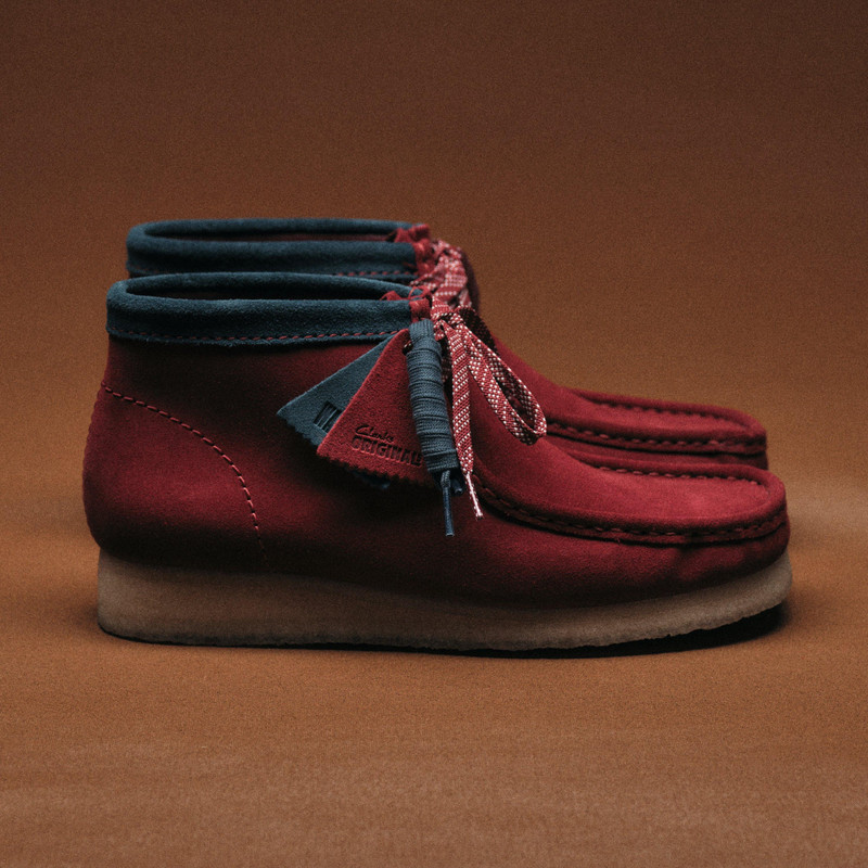 Wallabee Boot Dark Red Suede 2