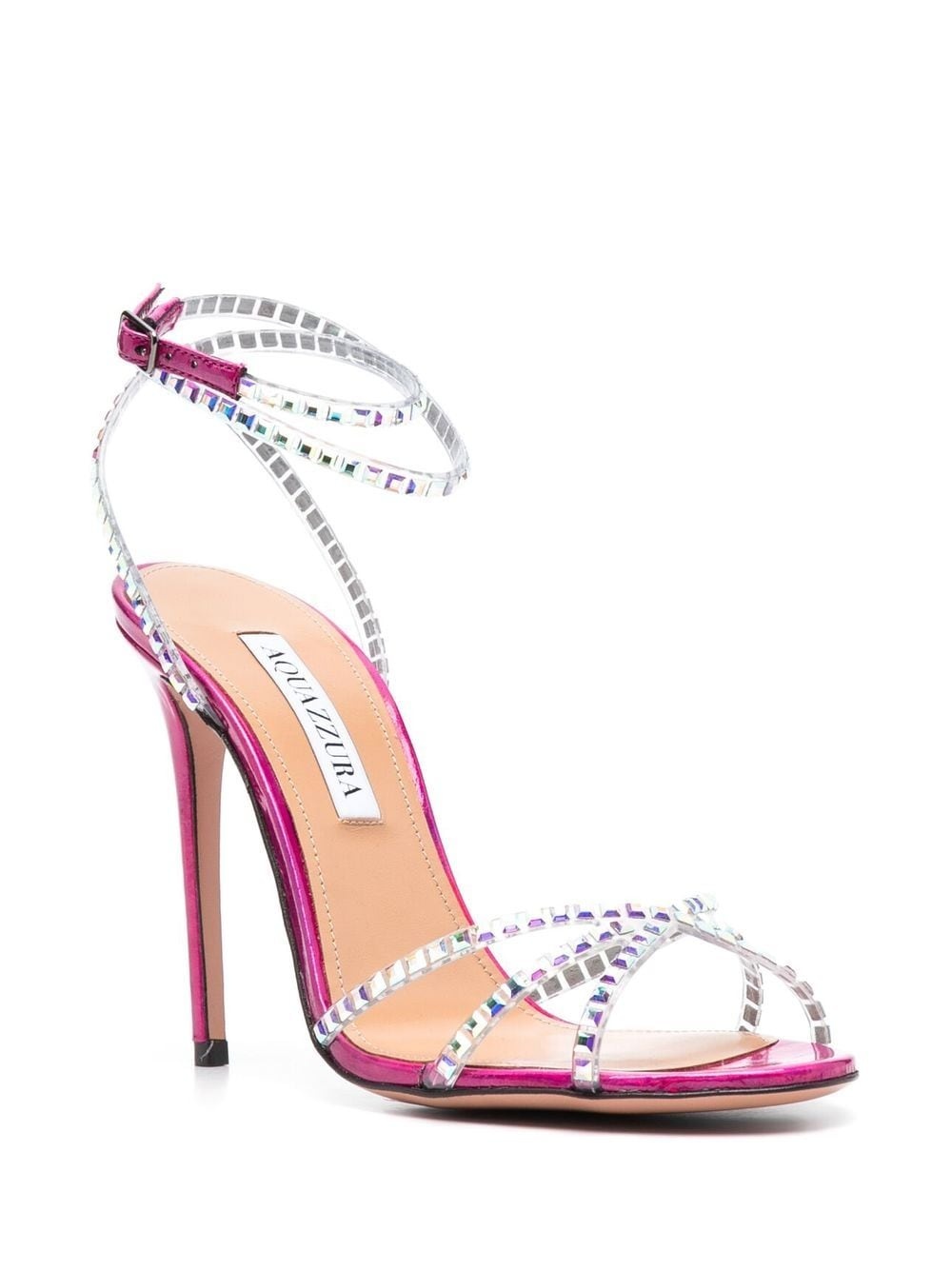 gem-embellished 110mm heeled sandals - 2