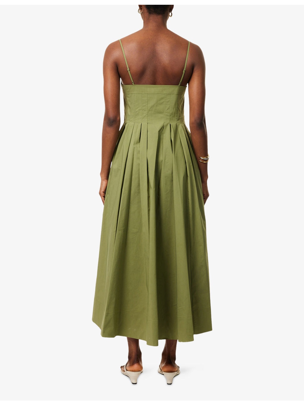 Kittiya Pleated Woven Midi Dress - 4