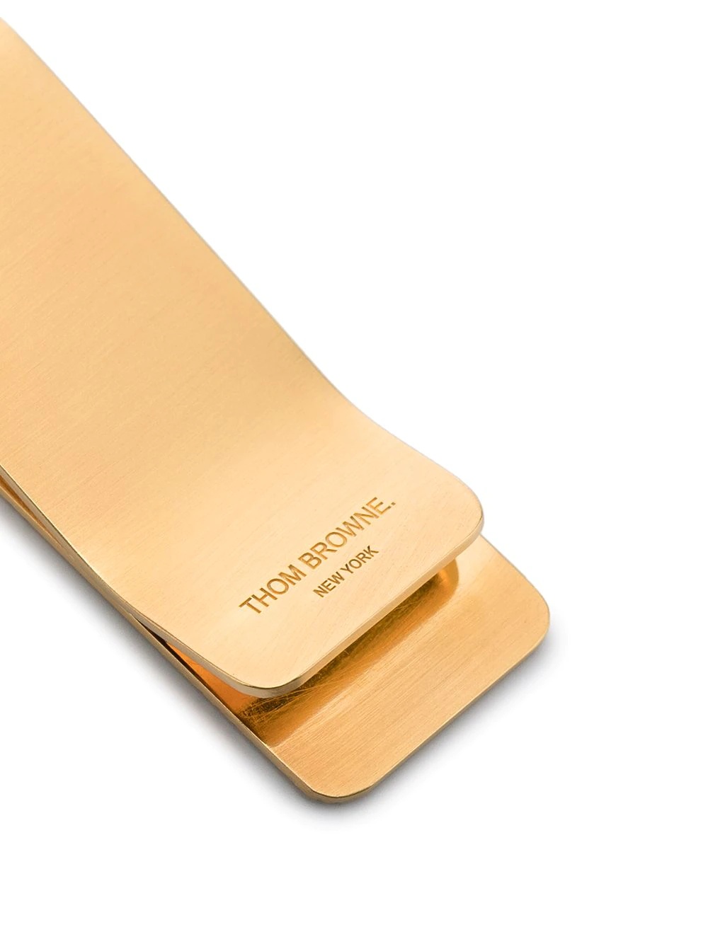 logo-engraved metallic cardholder - 3