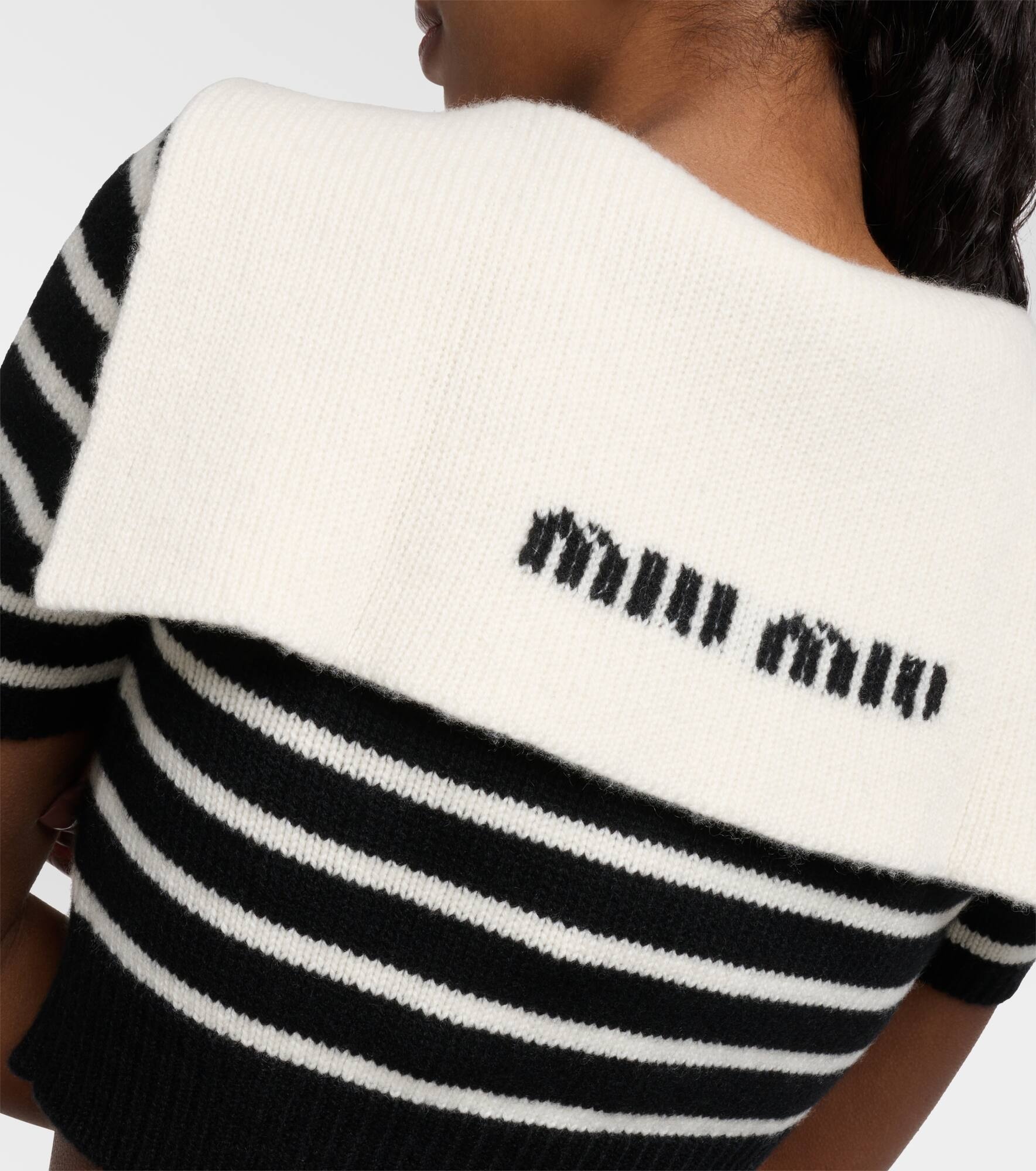 Cropped cashmere cardigan - 5