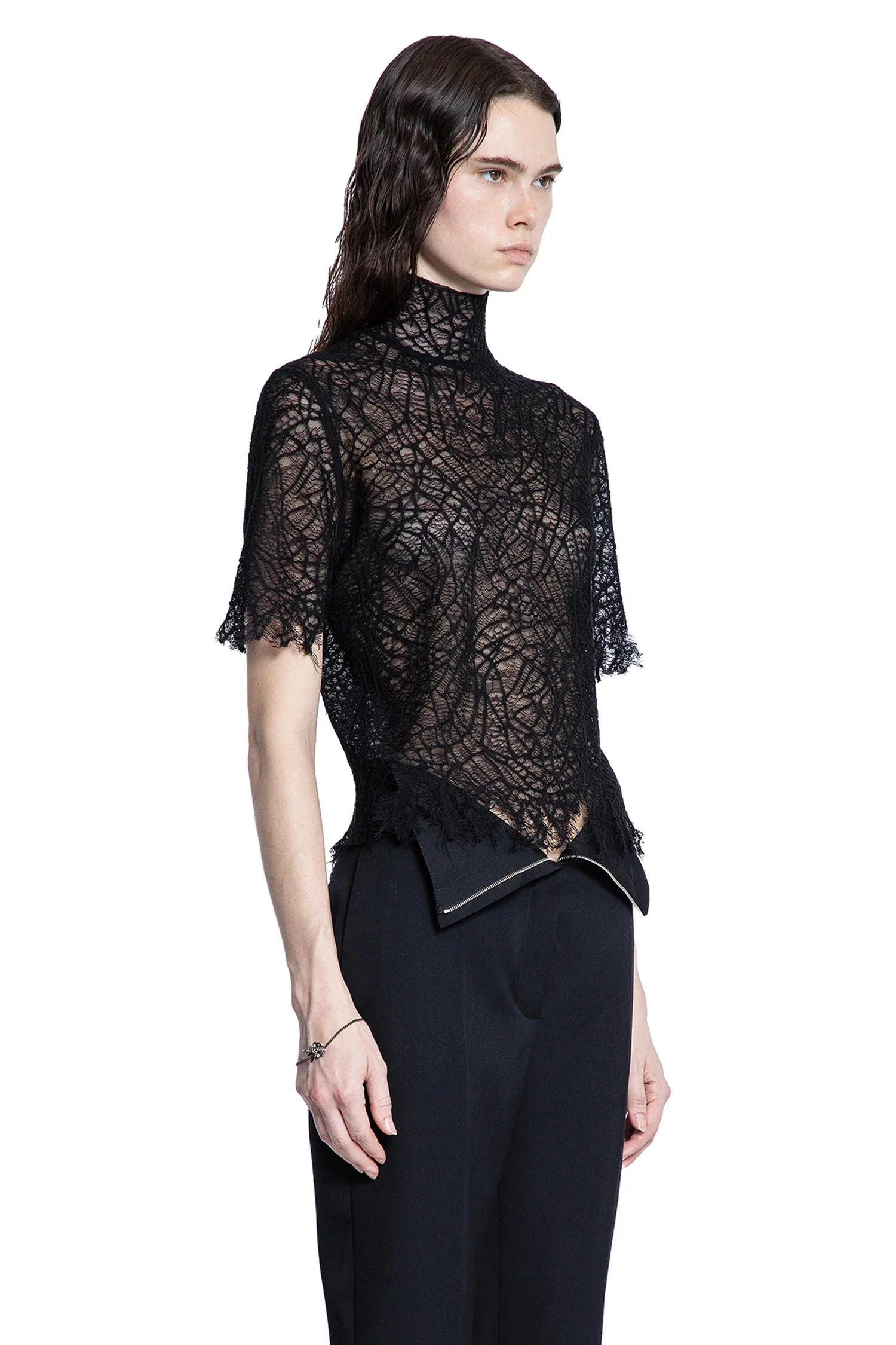 Cobweb-Lace-Turtleneck-Top - 2