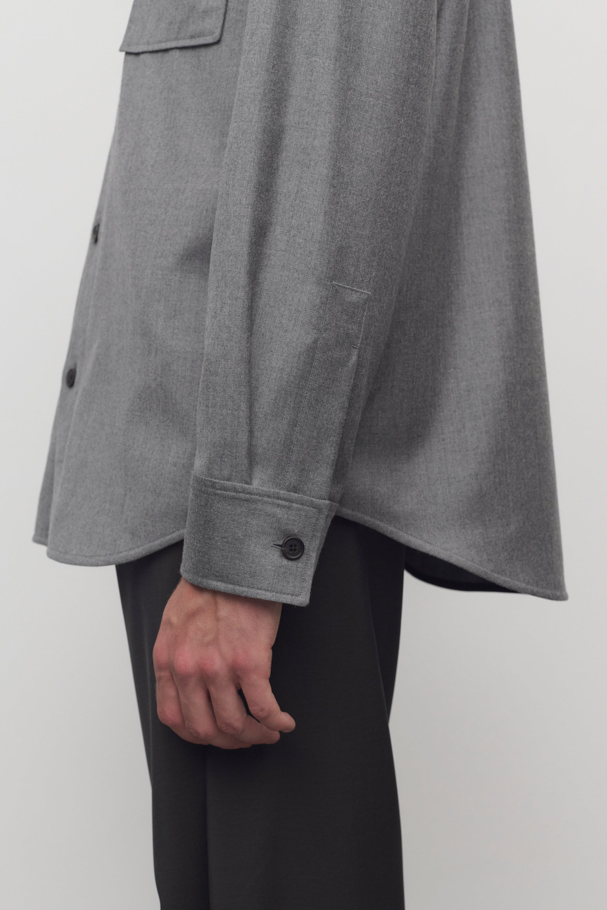 Dashiell Shirt in Virgin Wool - 6