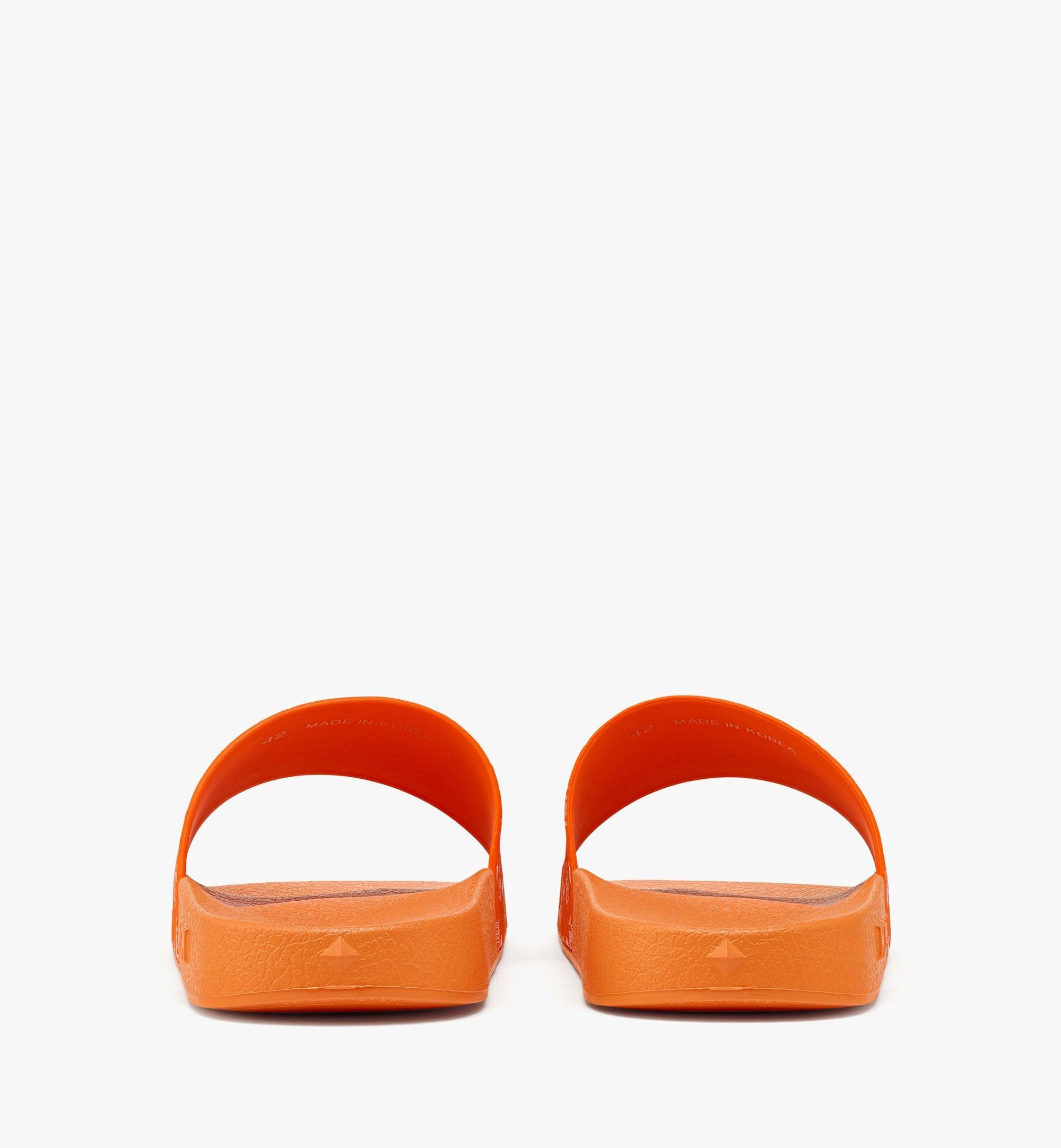 Men’s Monogram Print Rubber Slides - 4