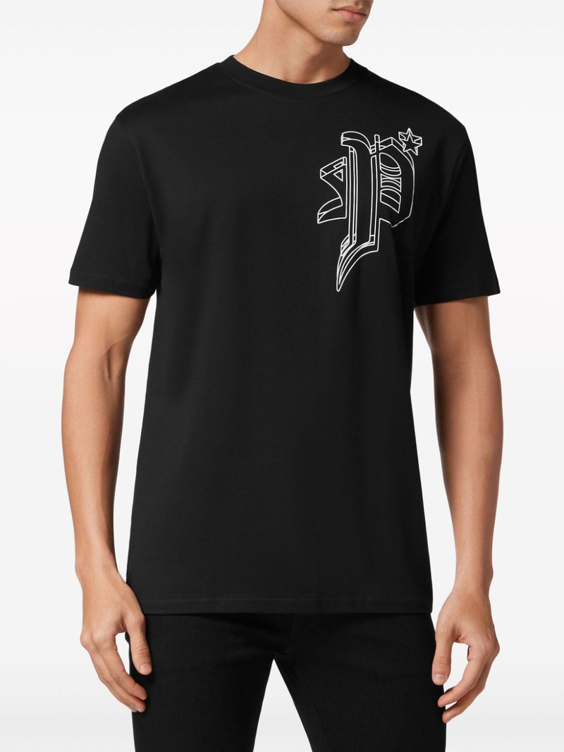 skull-print cotton T-shirt 3