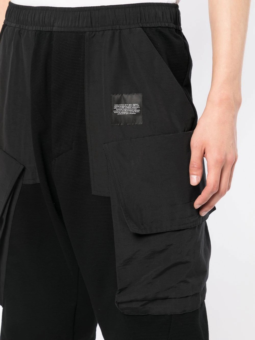 panelled straight-leg shorts - 5