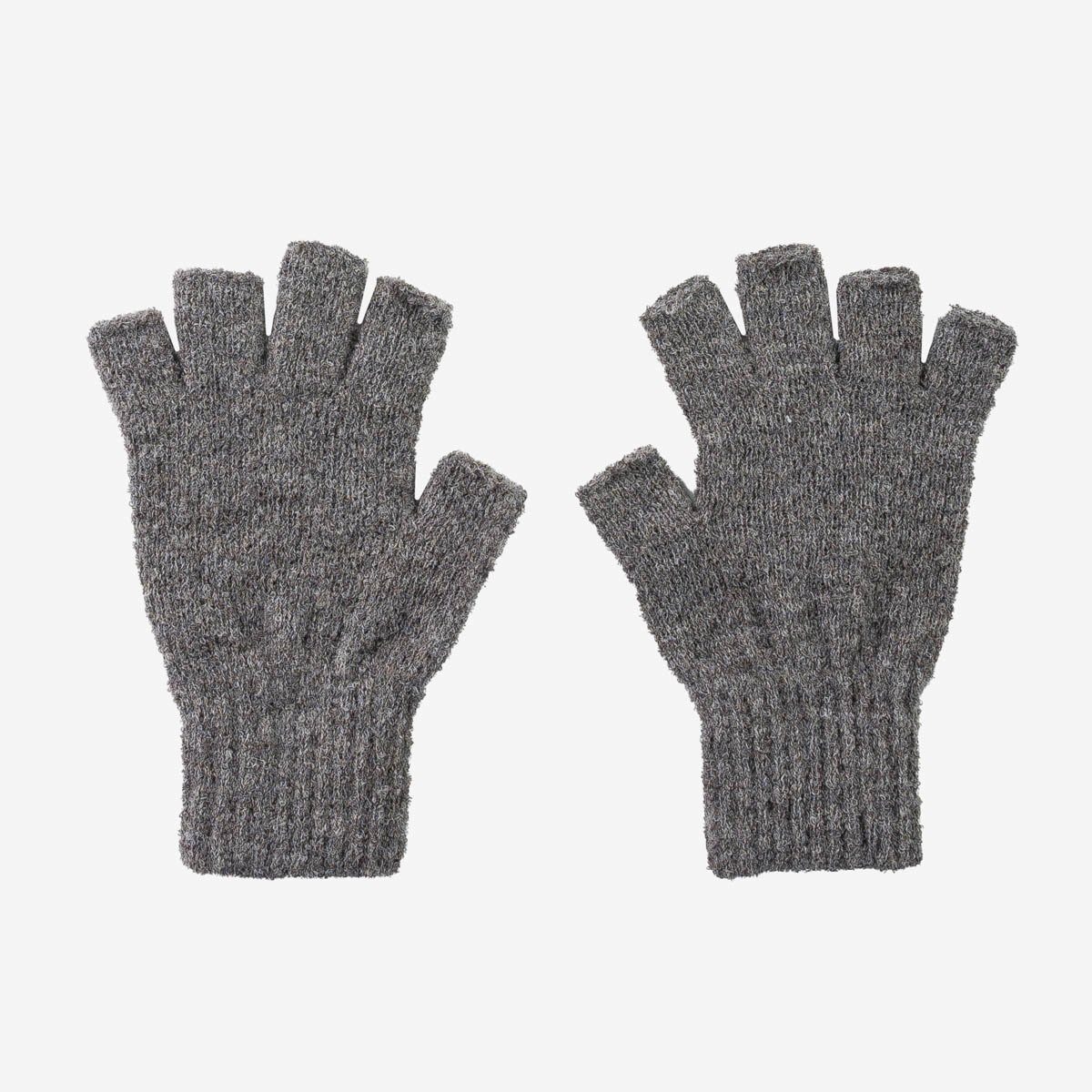 DEC-GLV-LGR Decka Fingerless Gloves - Light Grey - 2