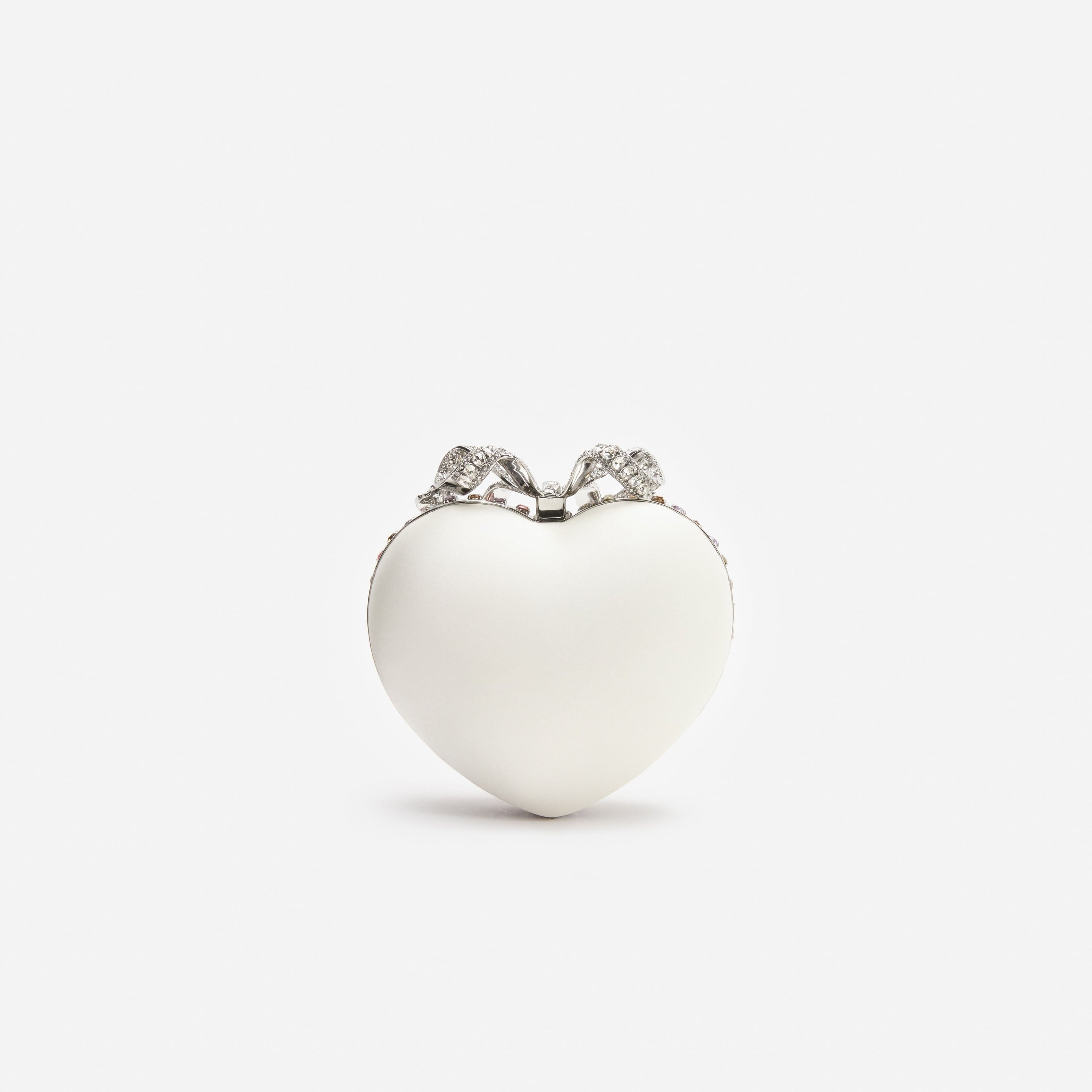 Multi Crystal Heart Clutch Bag - 3