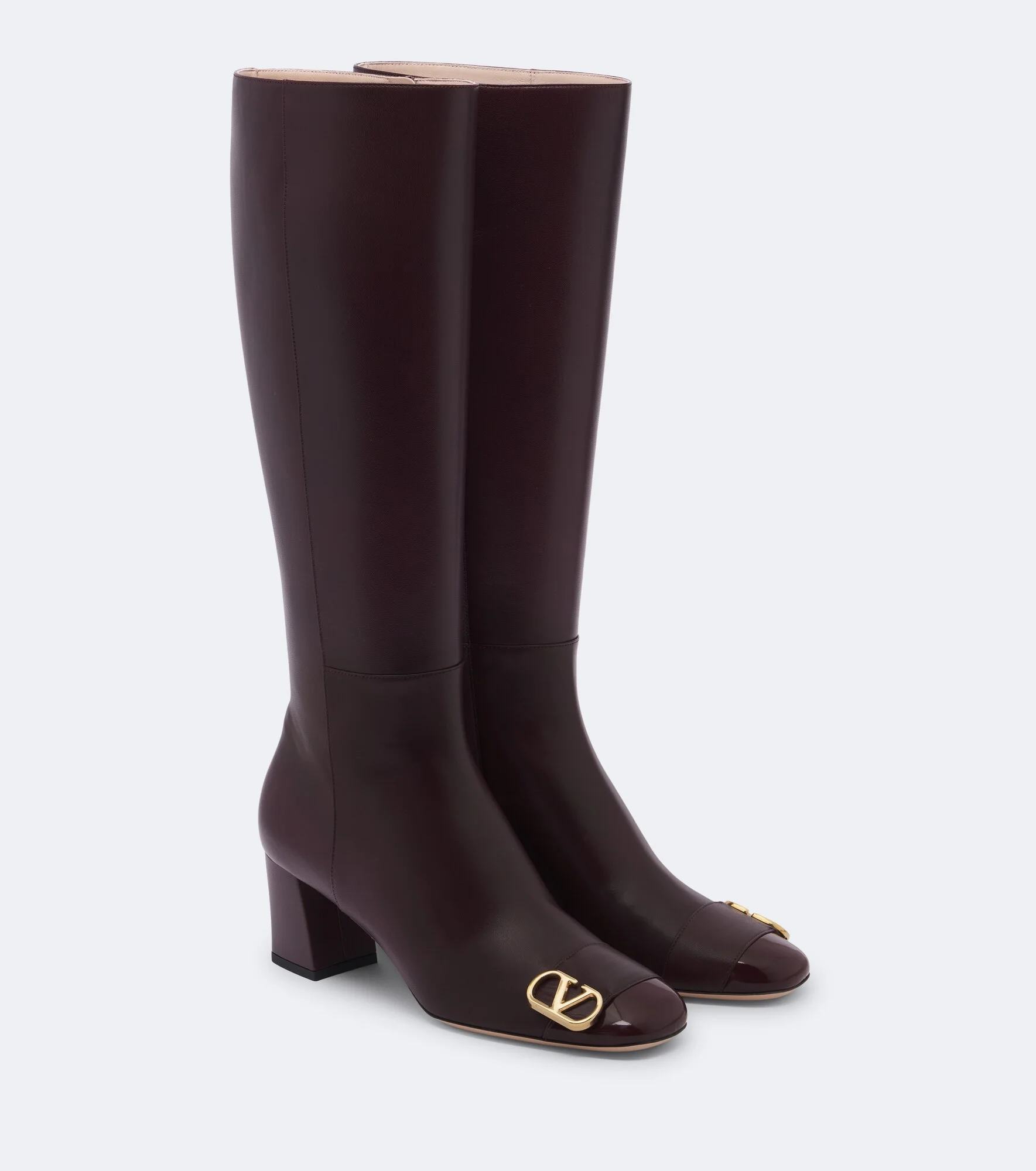Veeside VLogo leather knee-high boots - 1