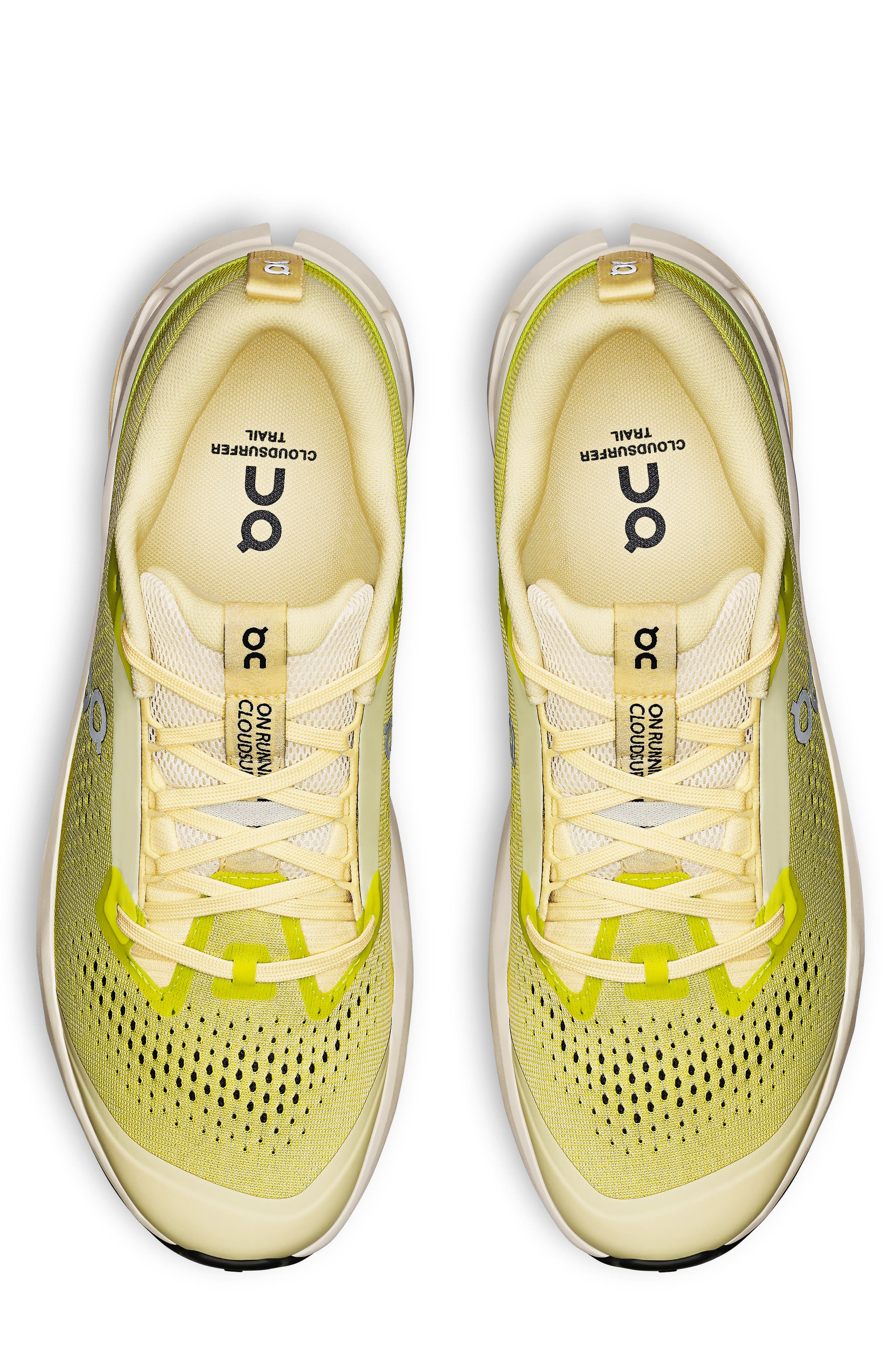 On Cloudsurfer Trail 2 Trail Running Shoe in Ivory/Lime at Nordstrom - 3
