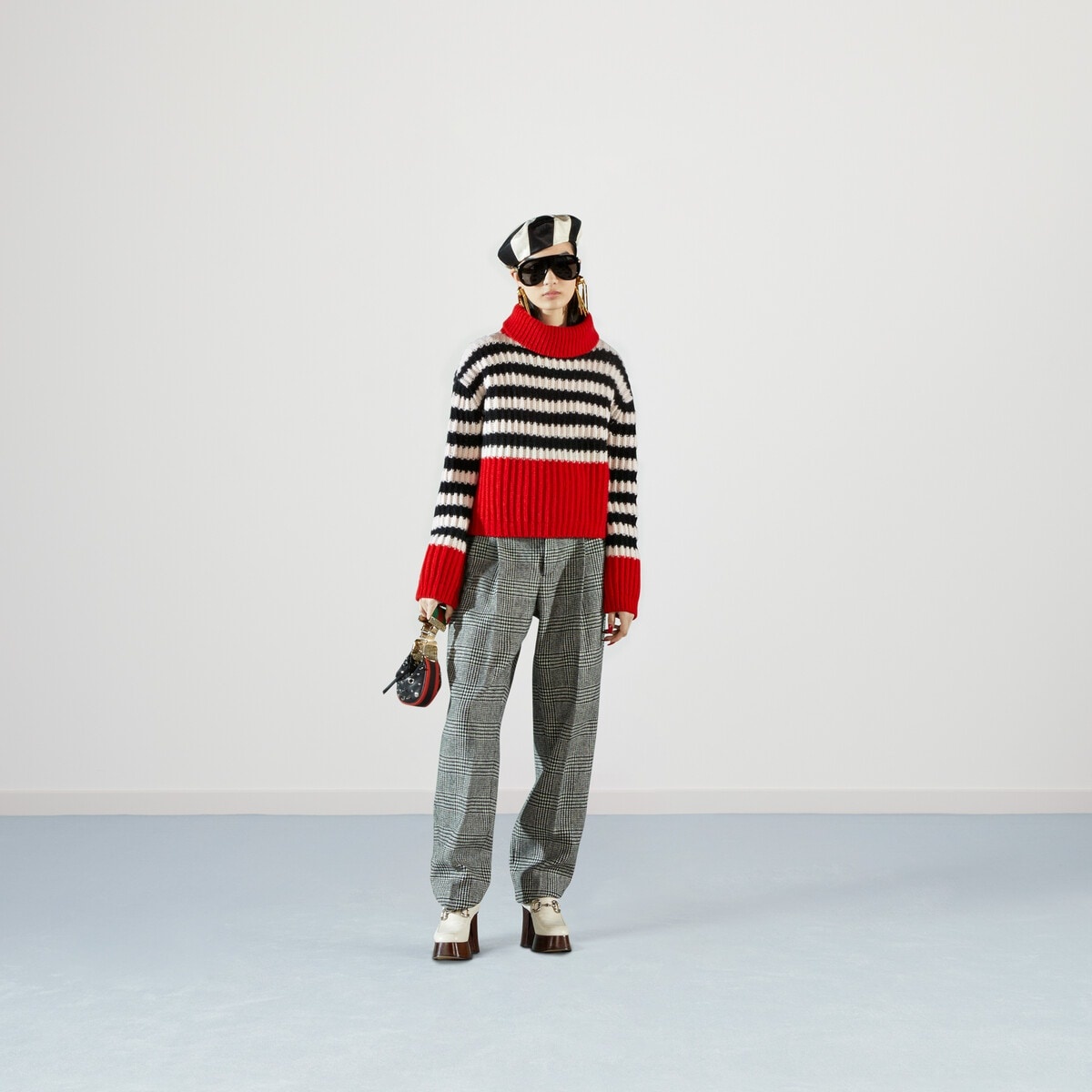 Striped wool sweater - 2