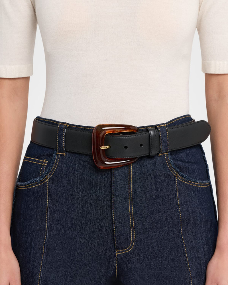 VERONICA BEARD Arch Resin-Buckle Leather Belt outlook