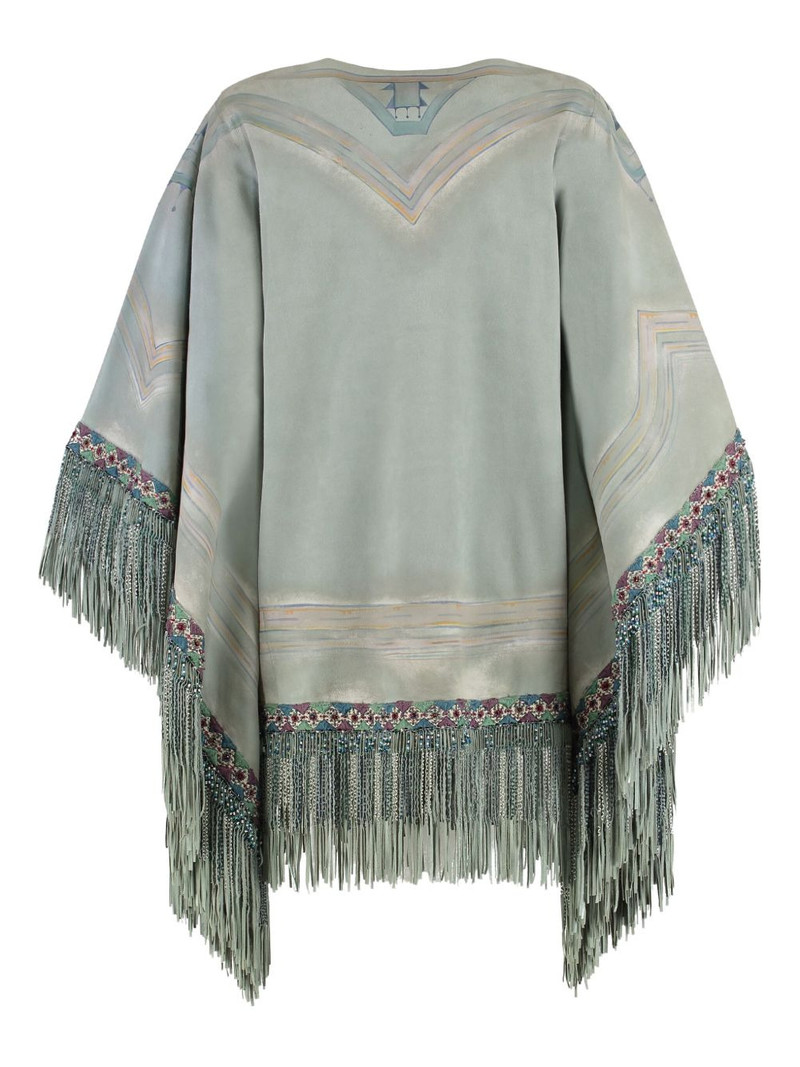 beaded-fringe poncho 1