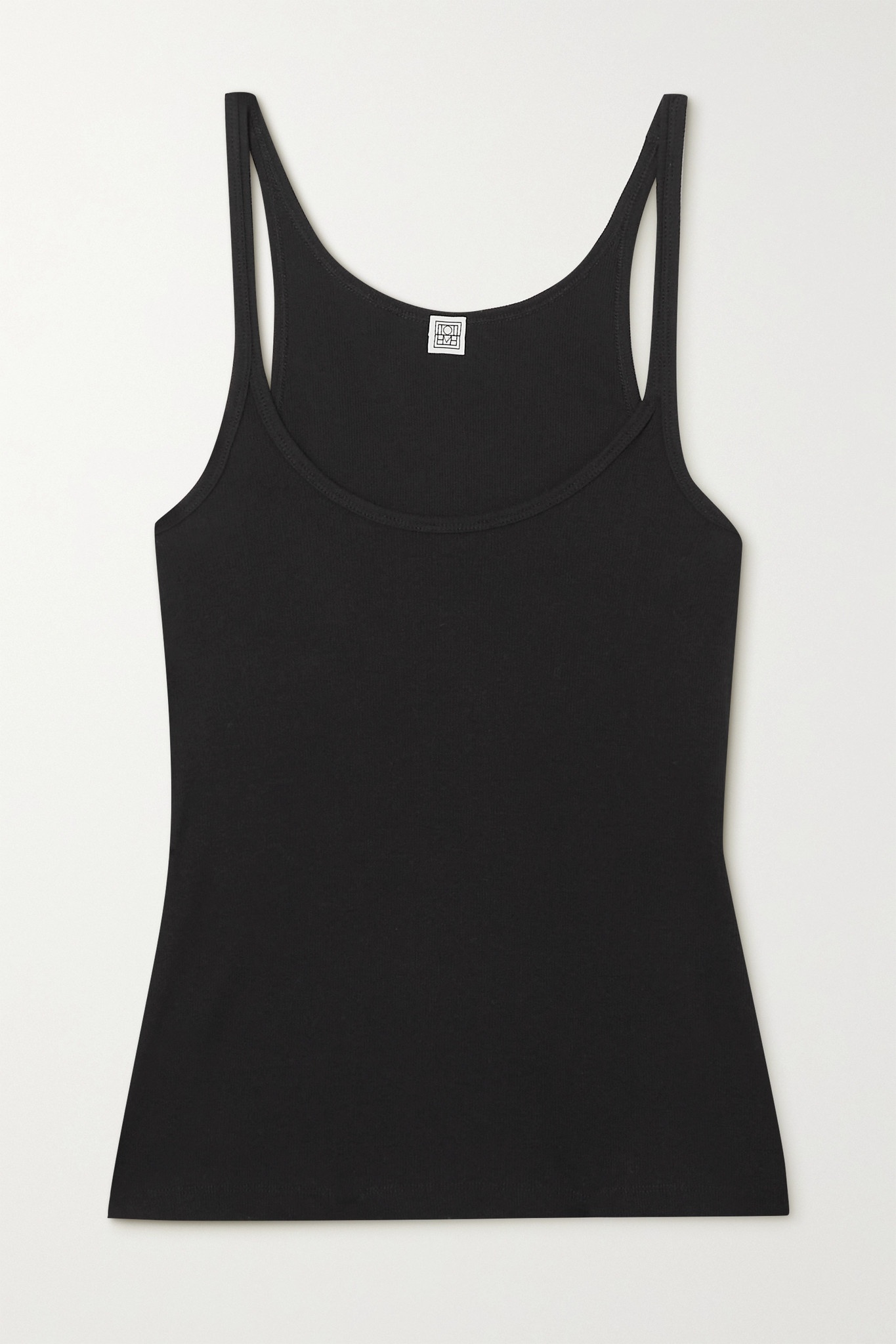 Stretch organic cotton-jersey tank - 1