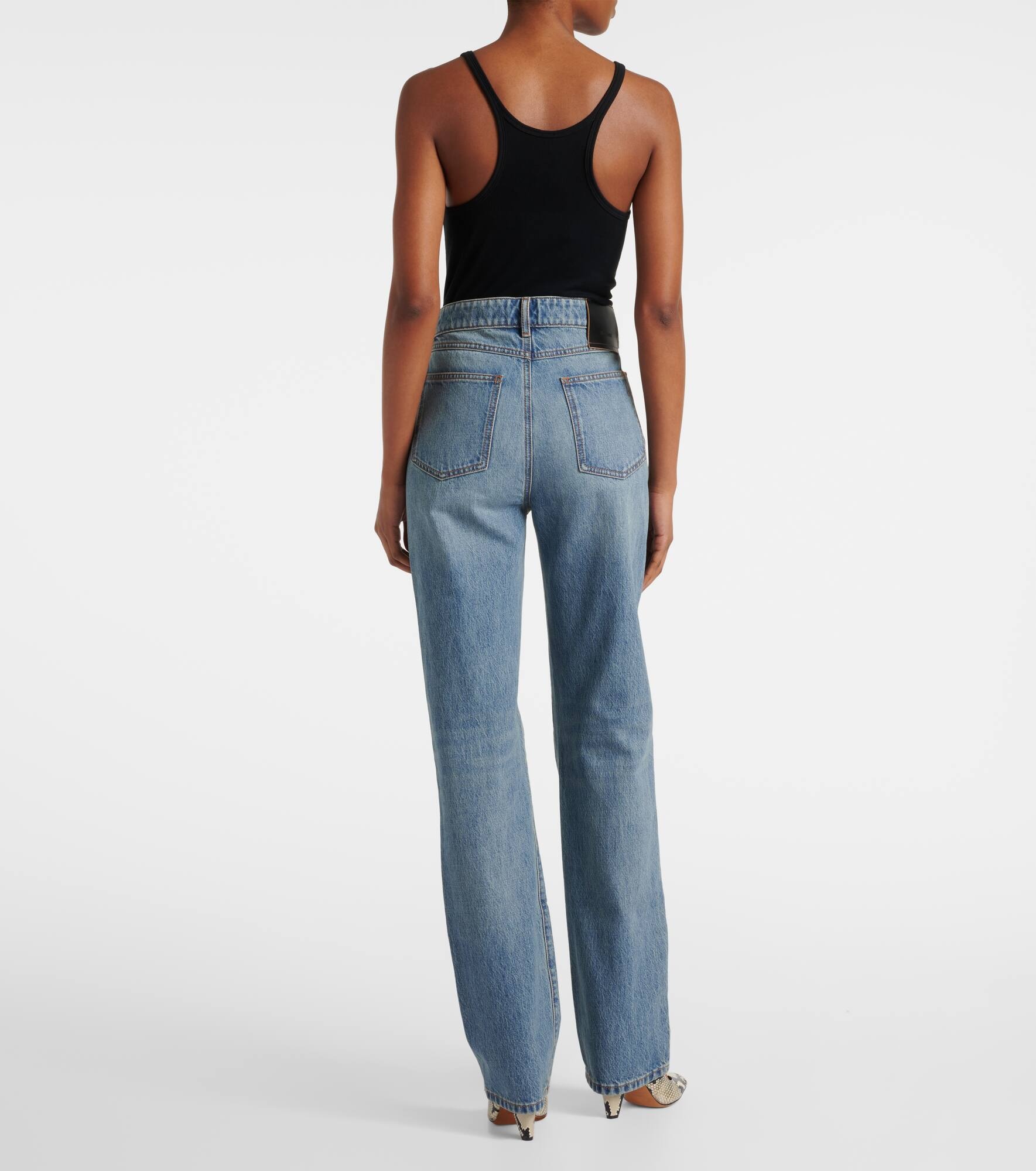 Tasso high-rise straight jeans - 3