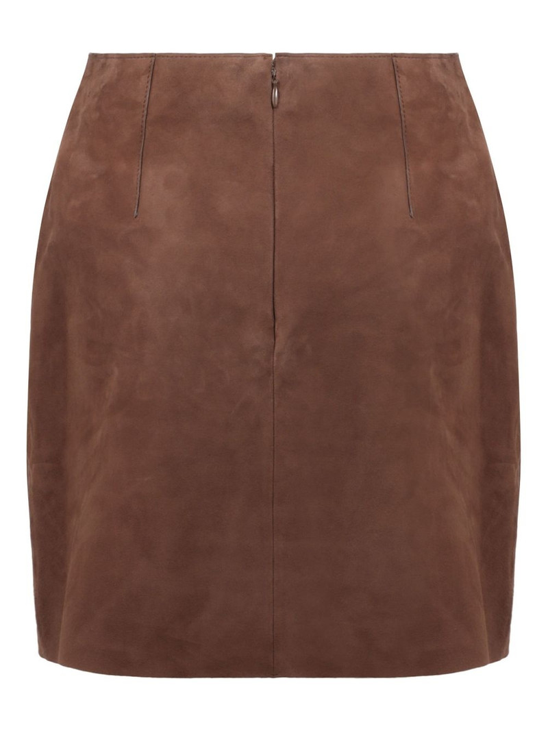 Yves Salomon suede mini skirt outlook