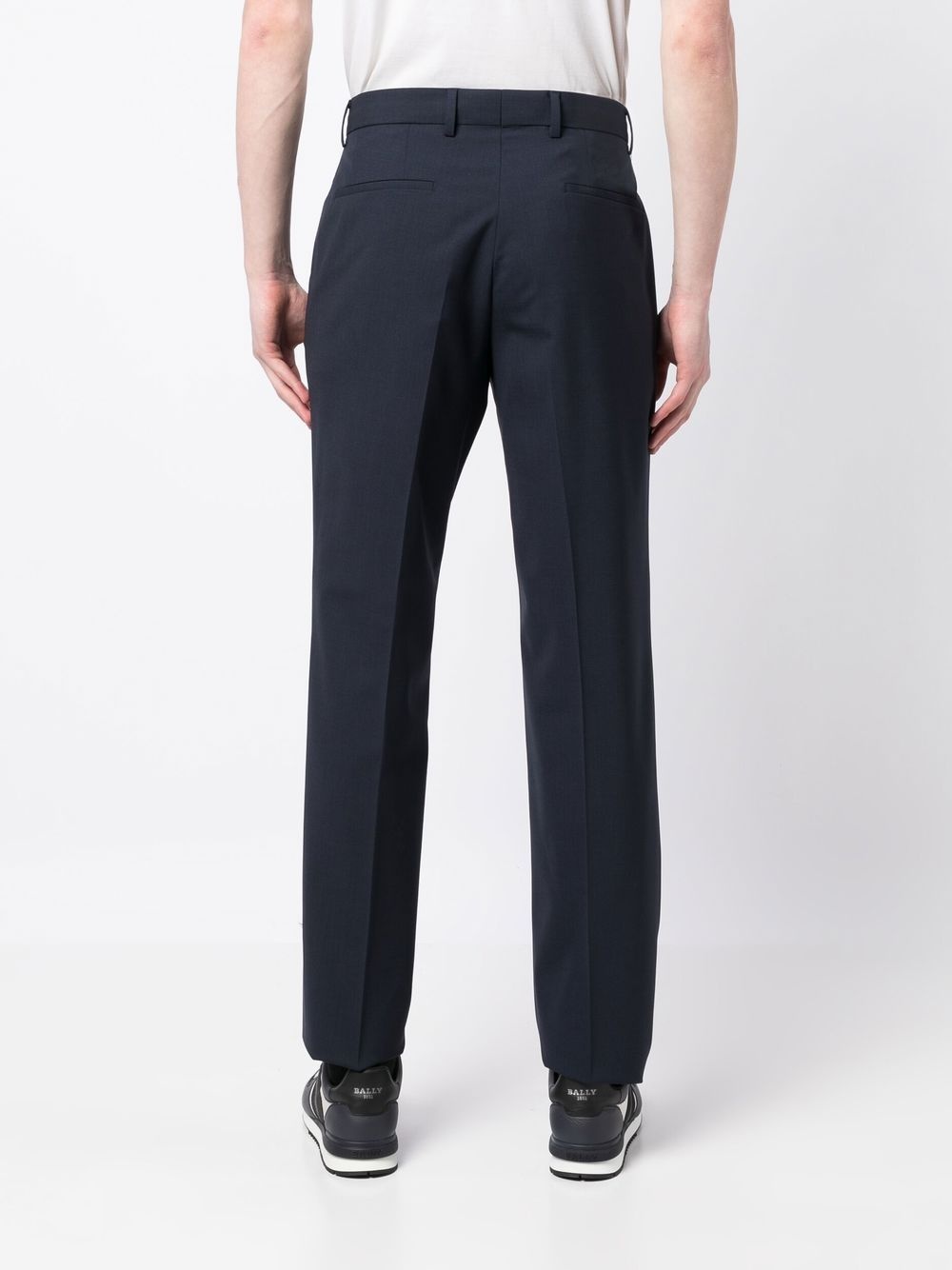 straight-leg tailored trousers - 4