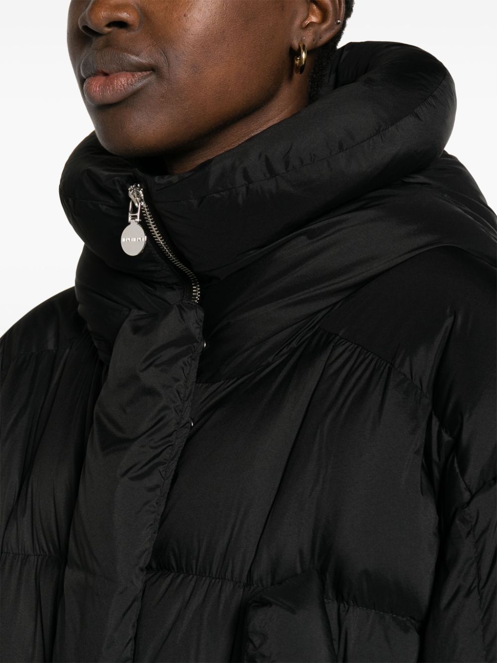 quilted padded coat - 5
