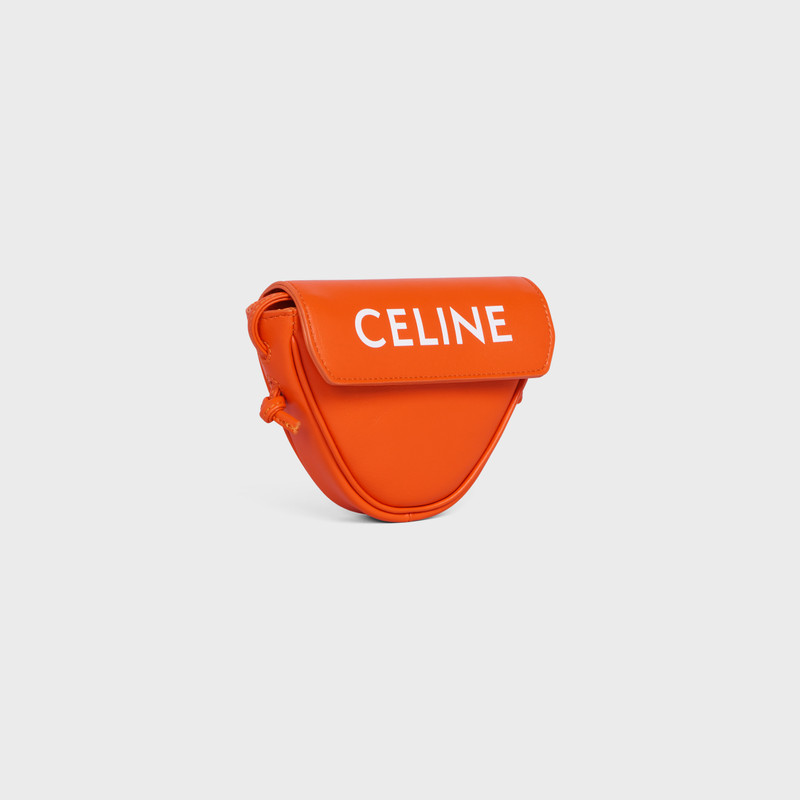 CELINE MINI TRIANGLE in smooth calfskin with celine print outlook