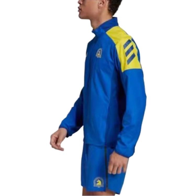 adidas 2021 Boston Marathon Windbreaker Jacket 'Blue' GQ8331 - 4
