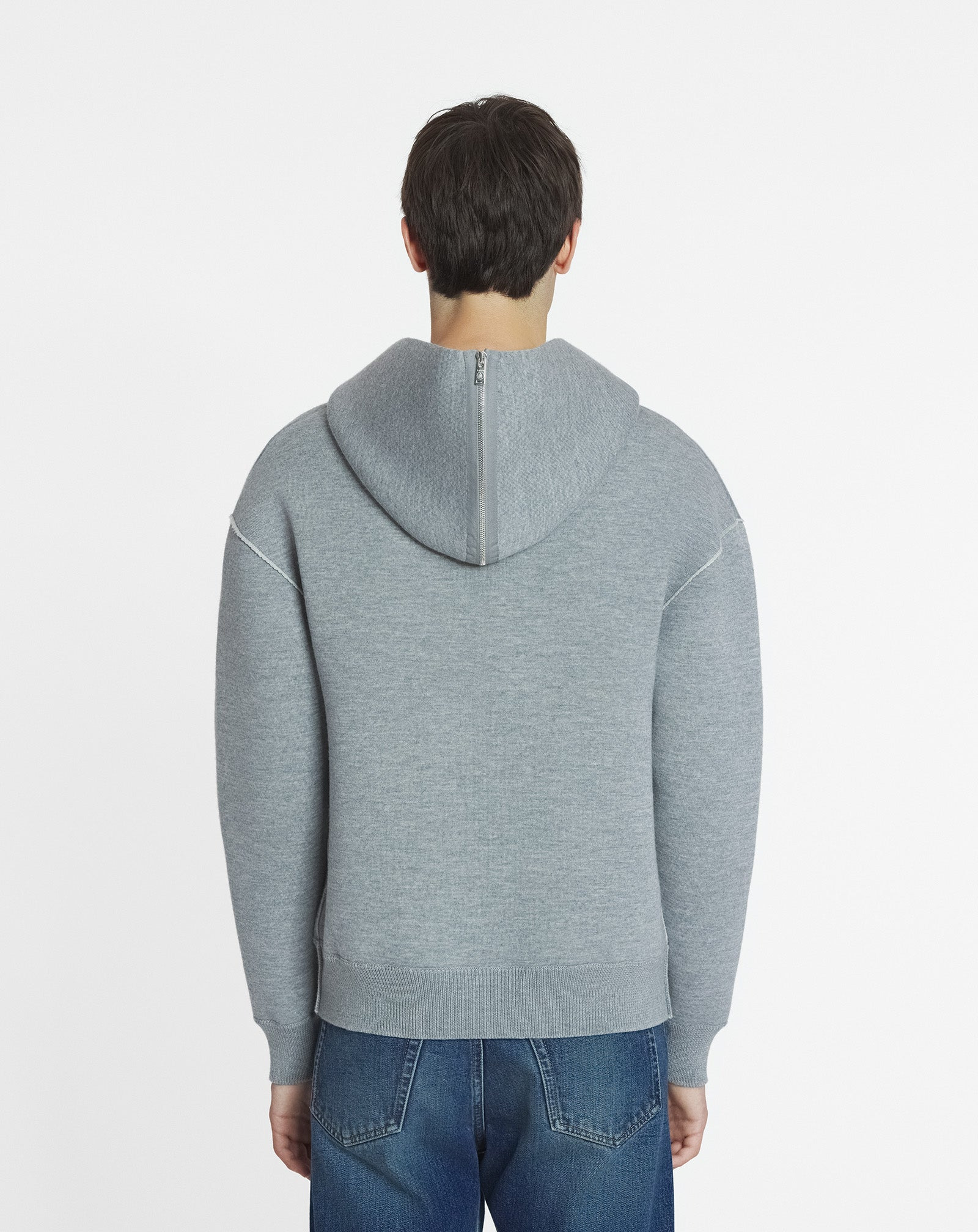 BAGGY WOOL HOODIE - 4