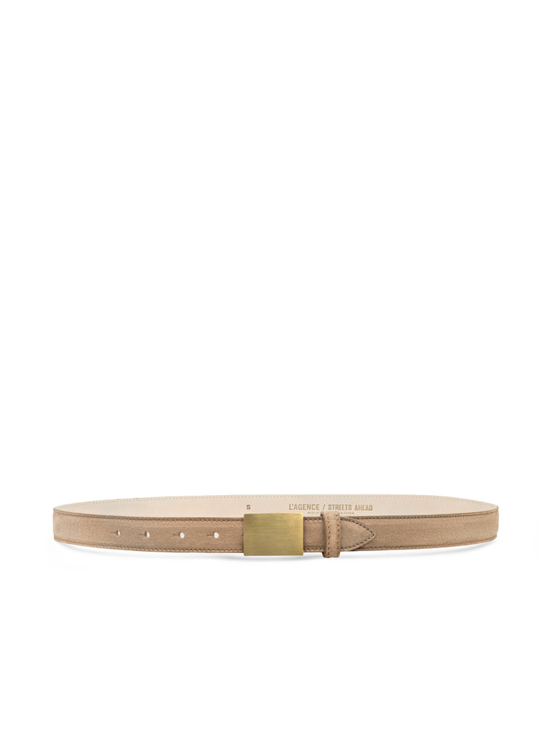 L'AGENCE Amis Suede Belt outlook
