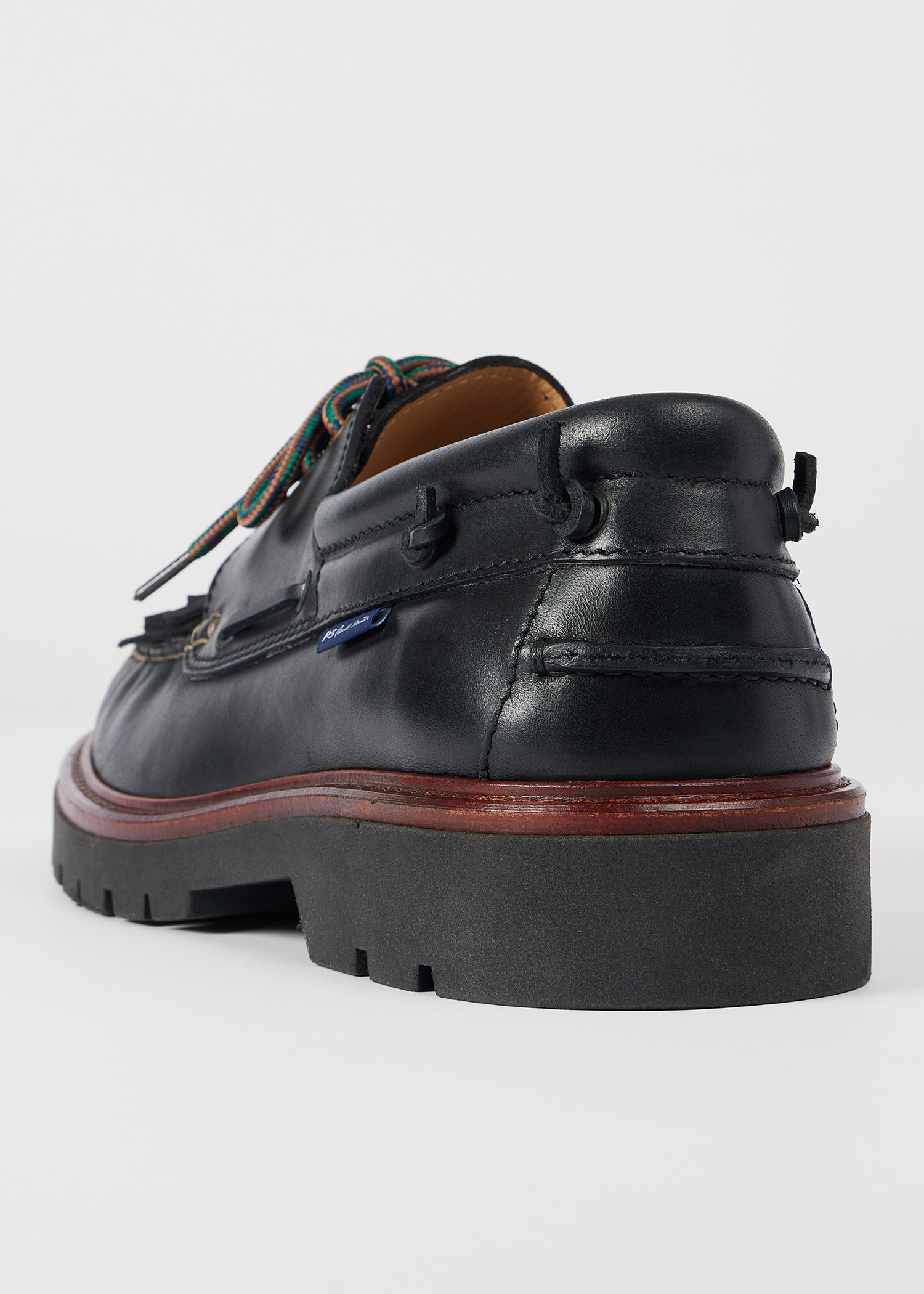 Black 'Rowan' Boat Shoes - 3