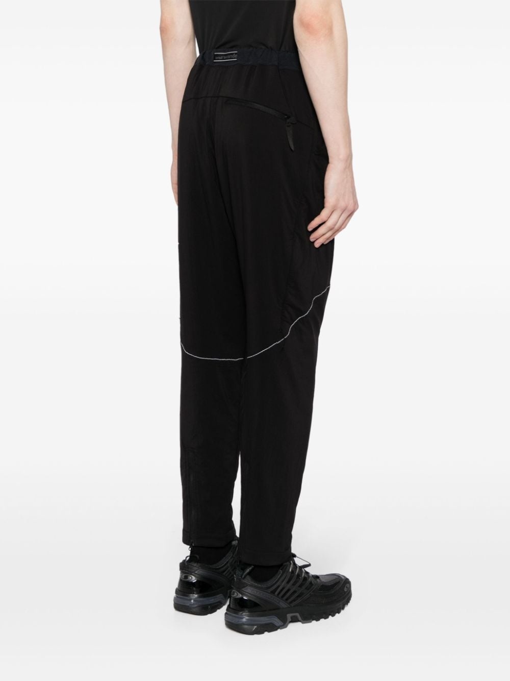 padded tapered trousers - 4