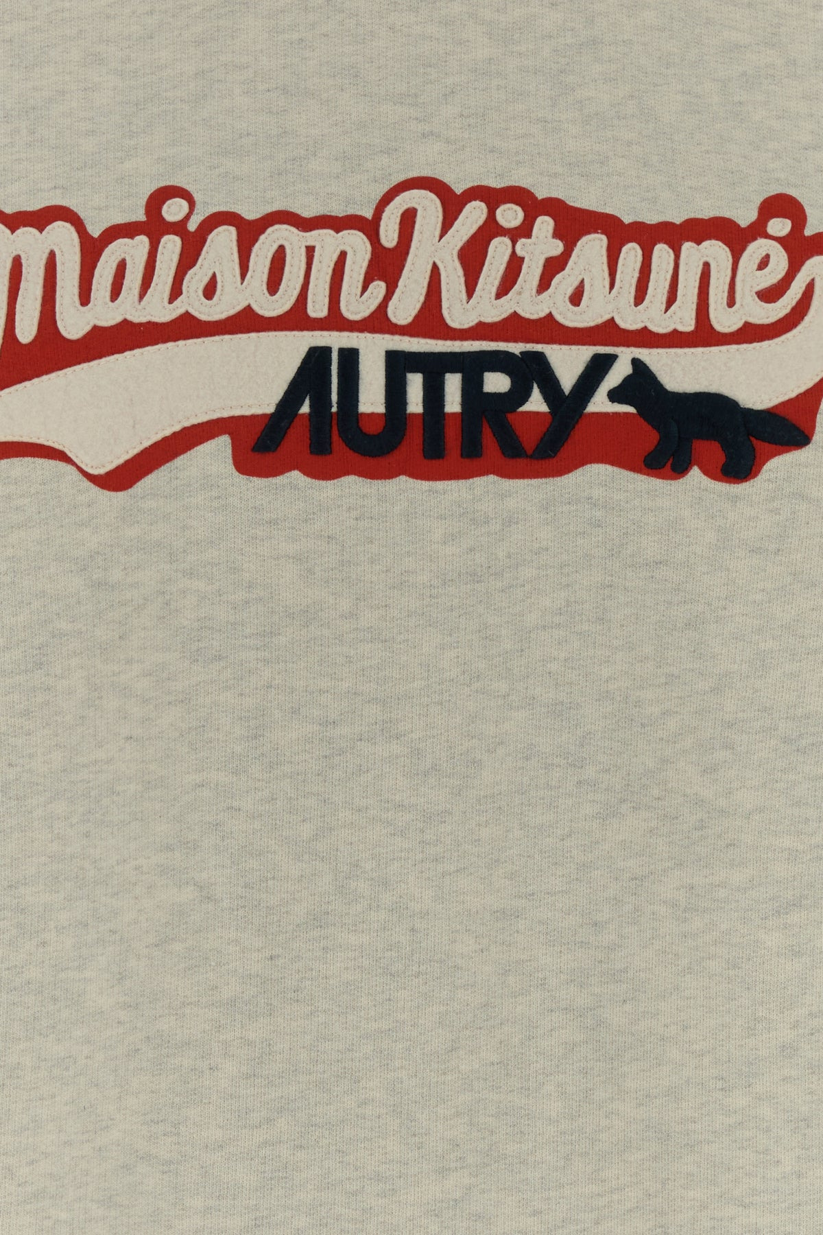 Melange grey cotton Autry x Maison Kitsuné sweatshirt - 3