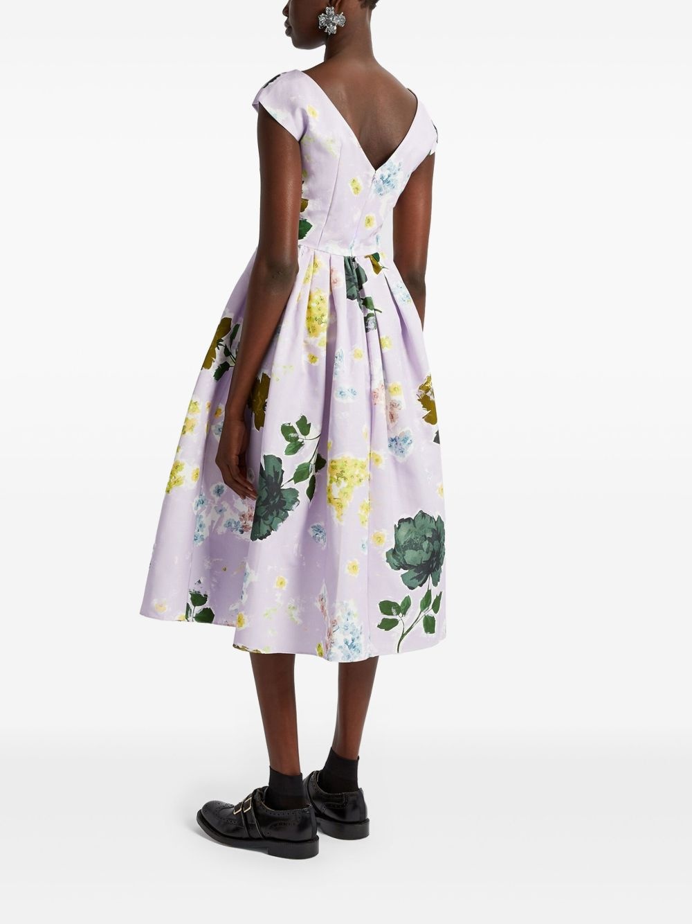 boat-neck midi dress - 4