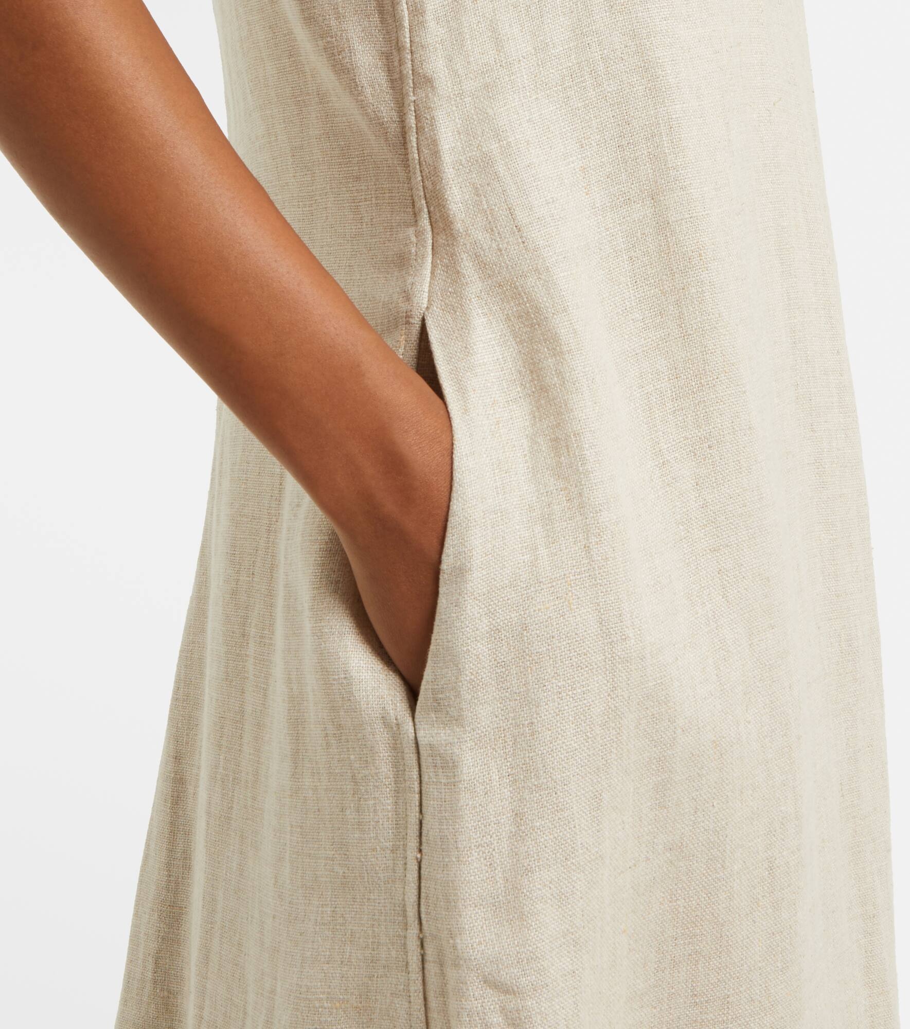 Marteret linen maxi dress - 5