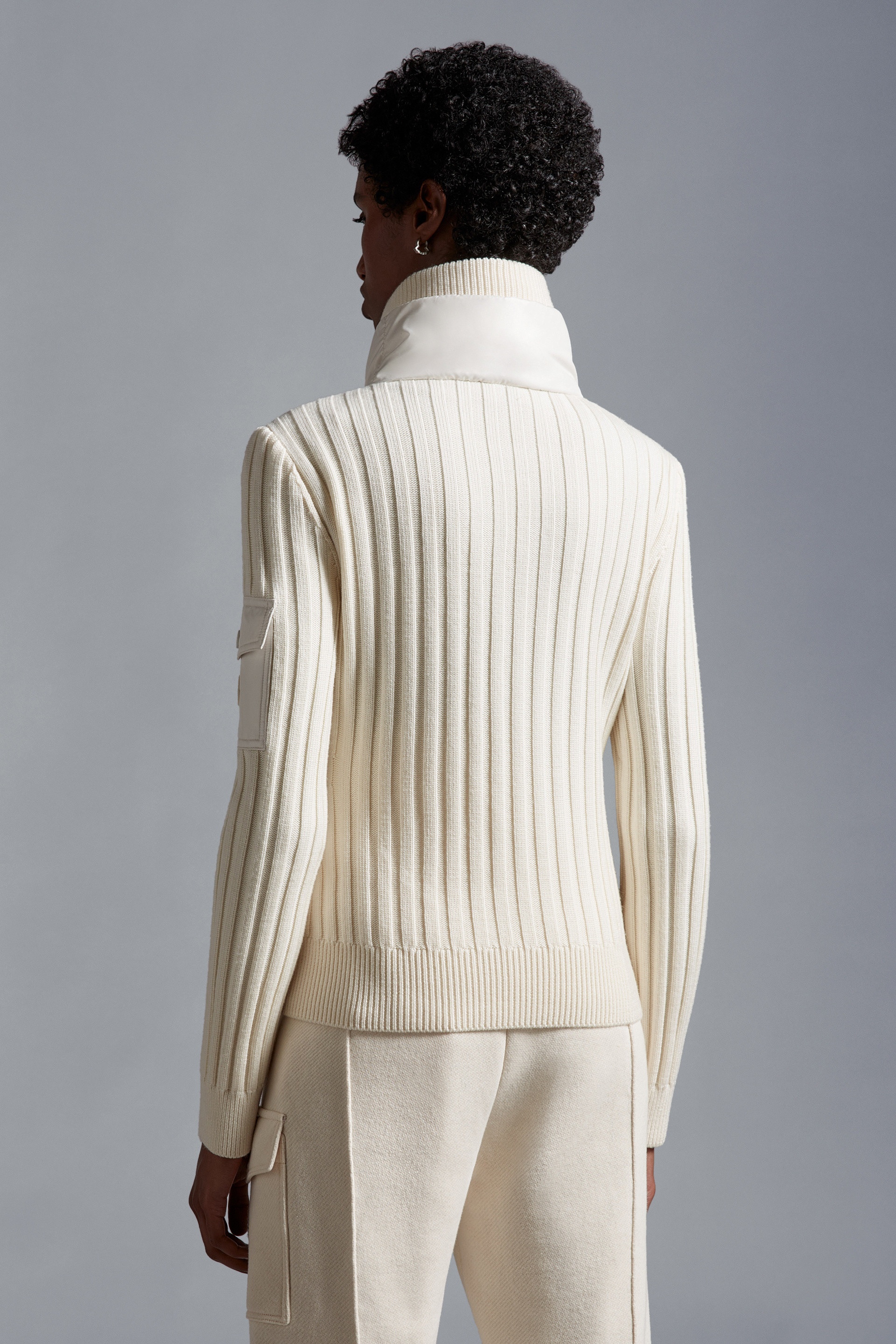 Padded Wool Cardigan - 5