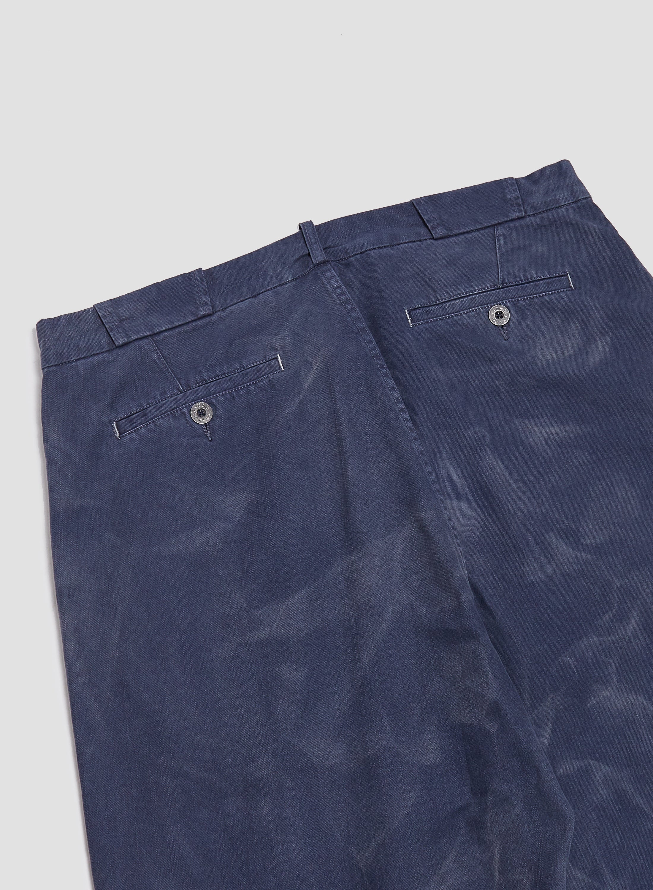 Wide Leg Jean Cotton Twill in RAF Blue - 11