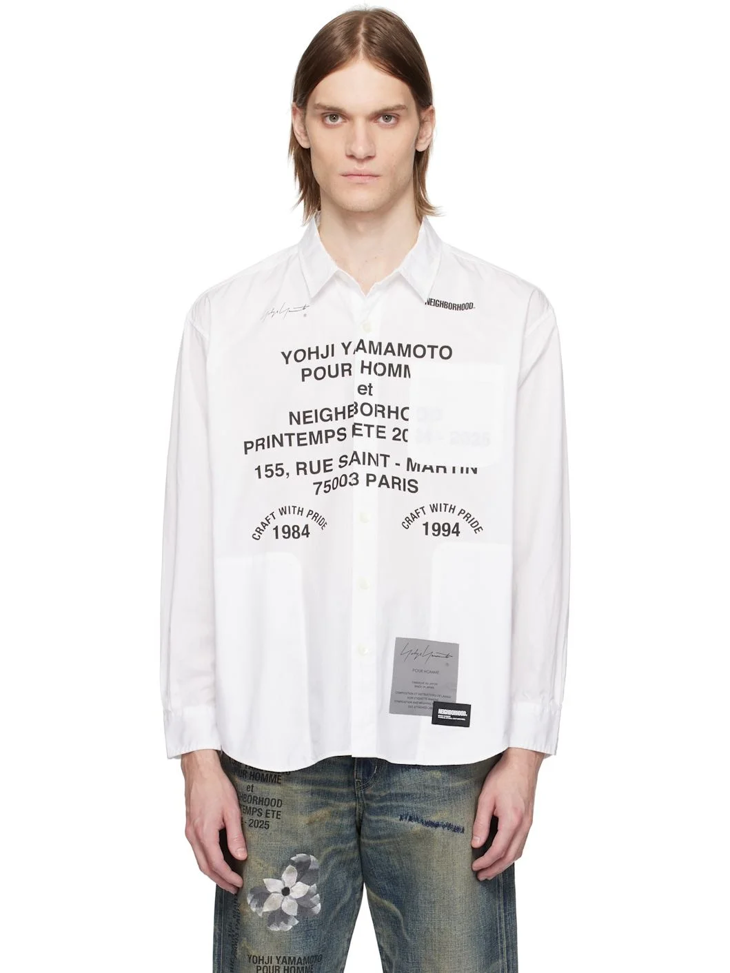 White NEIGHBORHOOD Edition Print Shirt - 1