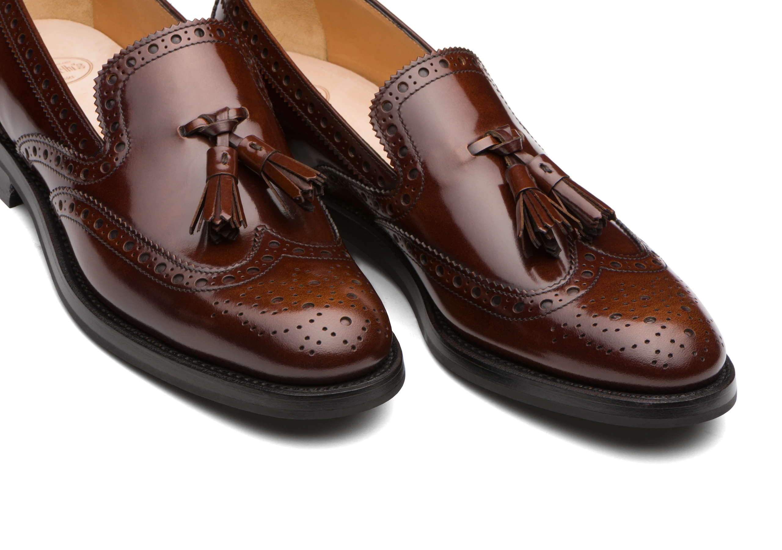 Tamaryn 2
Polished Fumè Brogue Loafer Tabac - 4