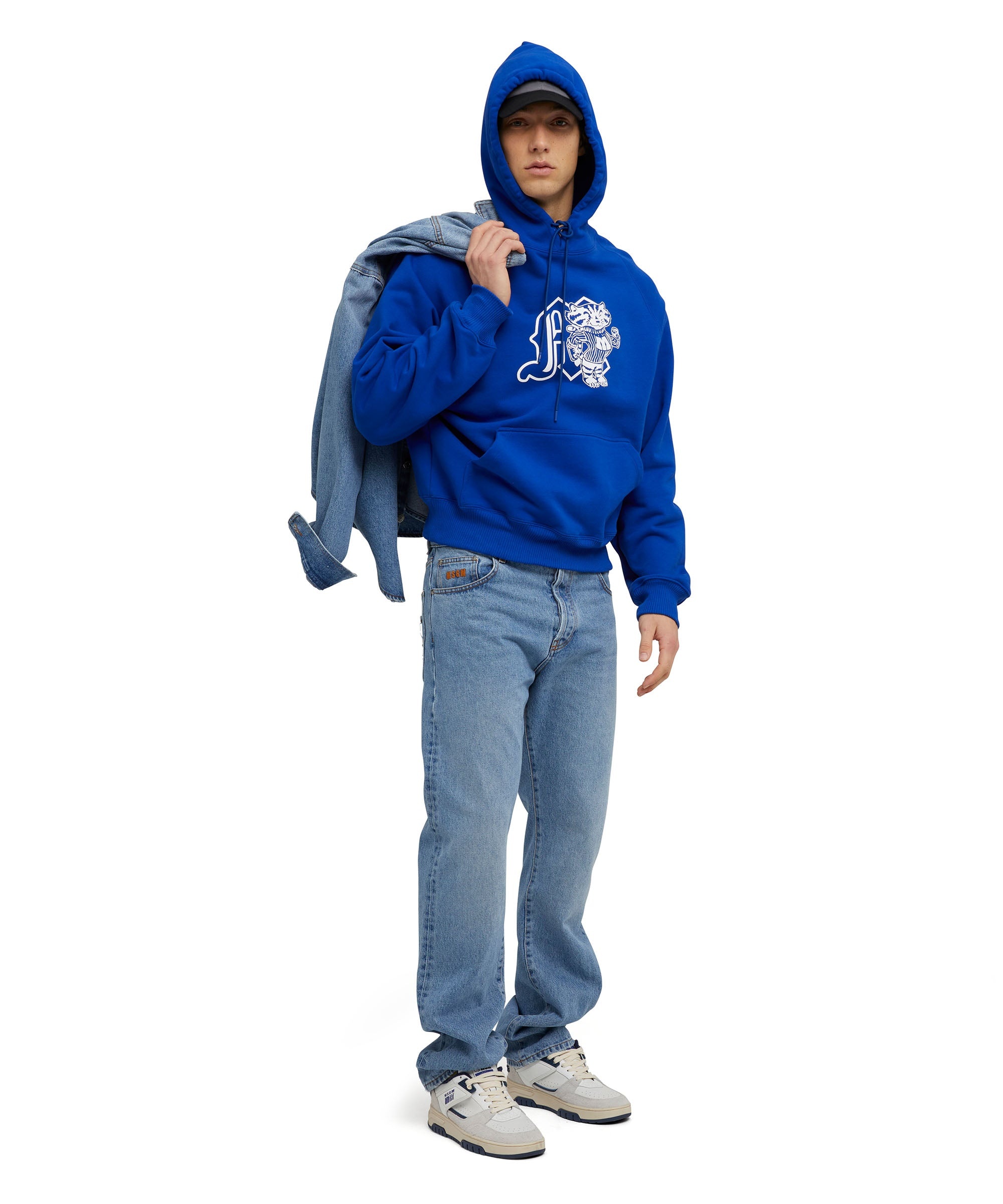 Cotton hooded sweatshirt with MSGM "M" mascot print - 5