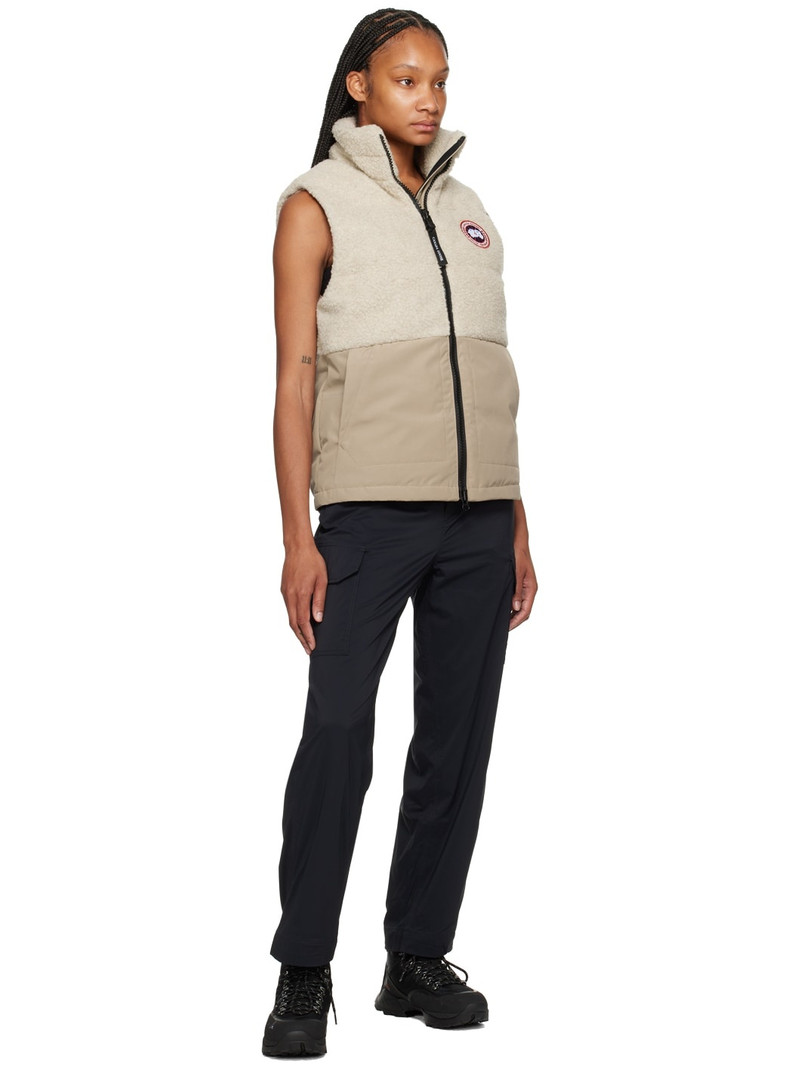 Canada Goose Beige Elora Down Vest outlook