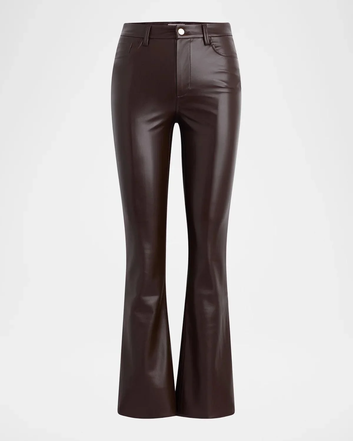 The Vegan Leather Flare Pants - 1