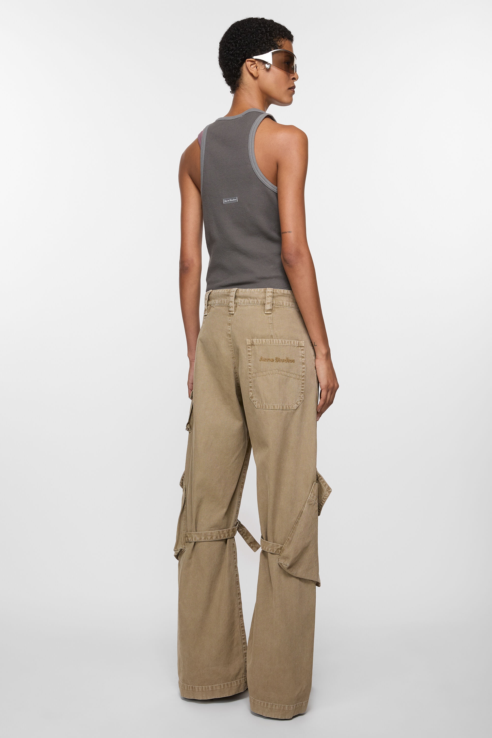 Cargo trousers - Washed beige - 3