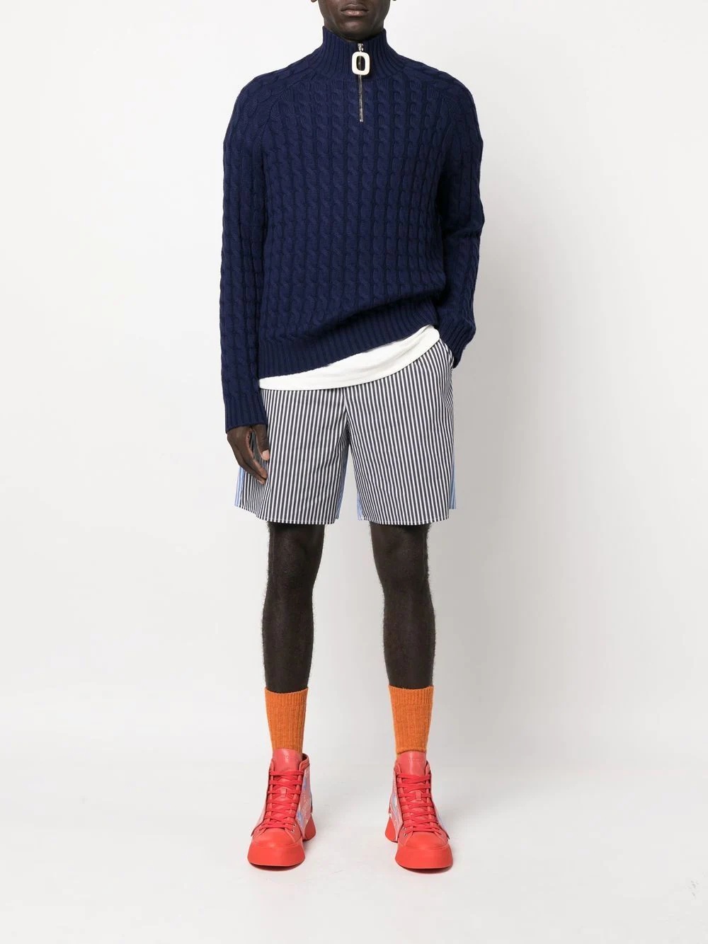 Henley cable-knit jumper - 2