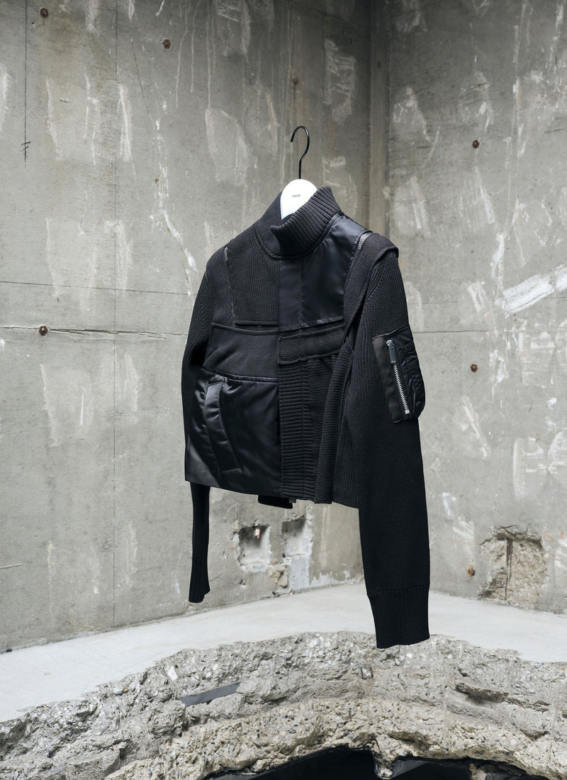 Nylon Twill x Knit Blouson 1