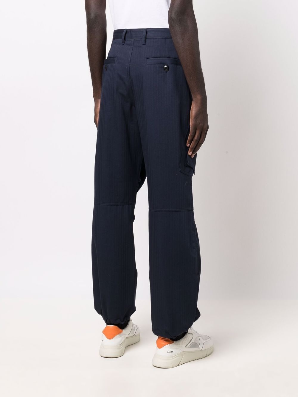 logo-embroidered cargo trousers - 4