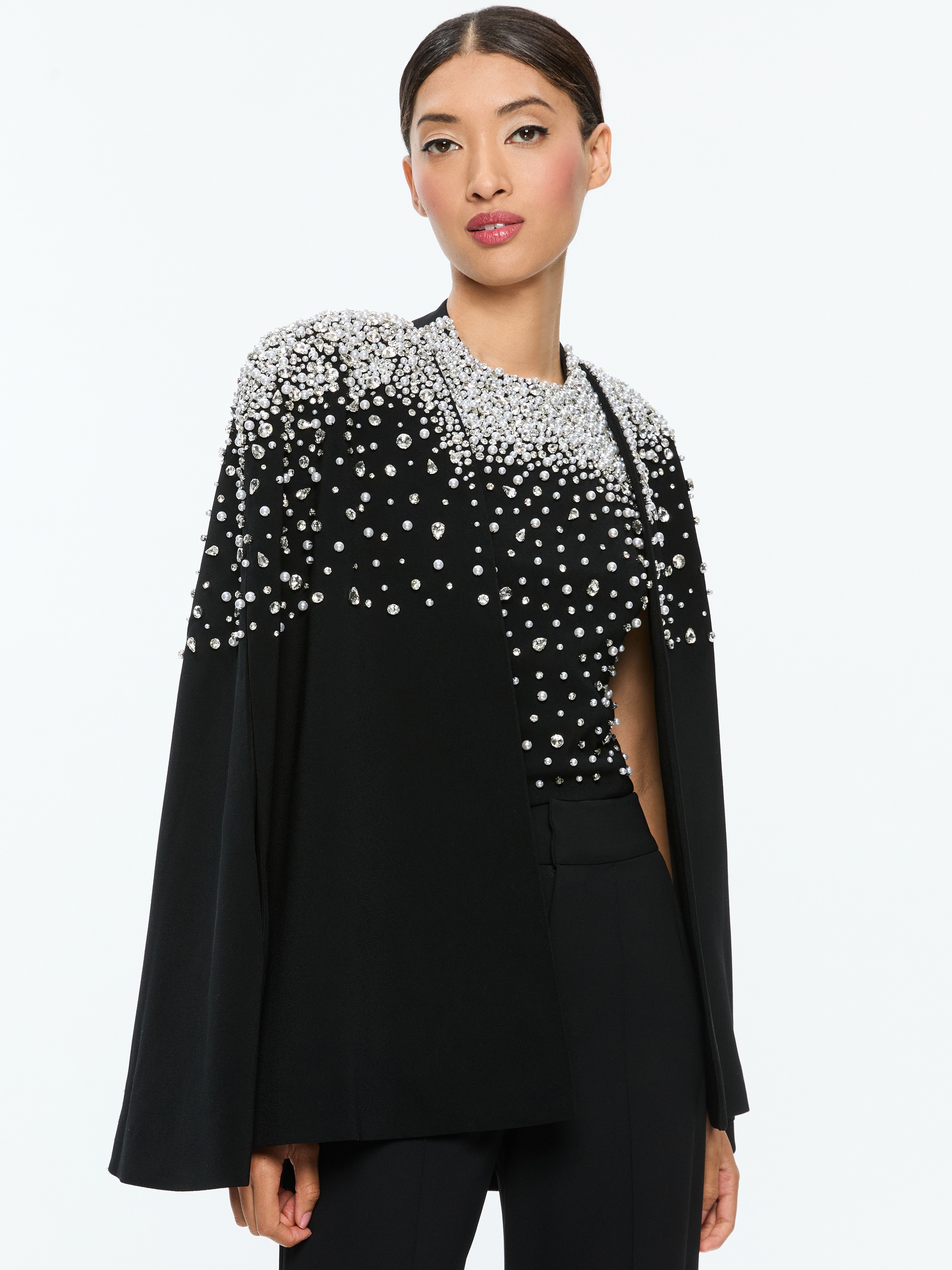 KIESHA EMBELLISHED CAPE - 2