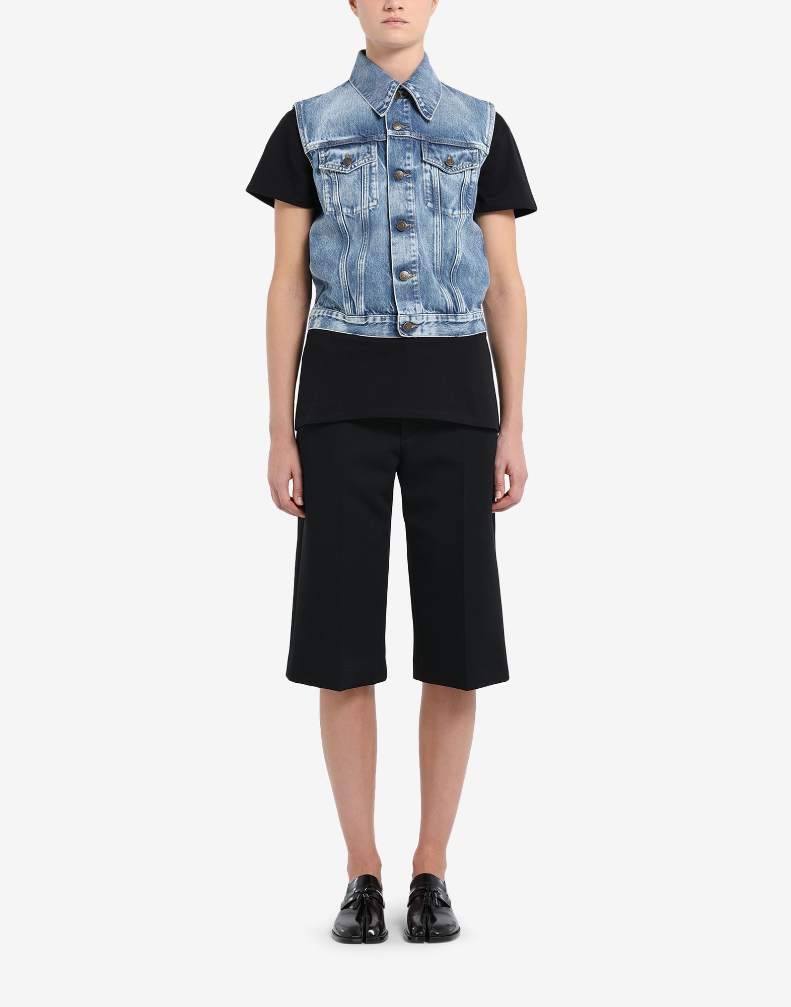 Sleeveless recycled denim jacket - 2