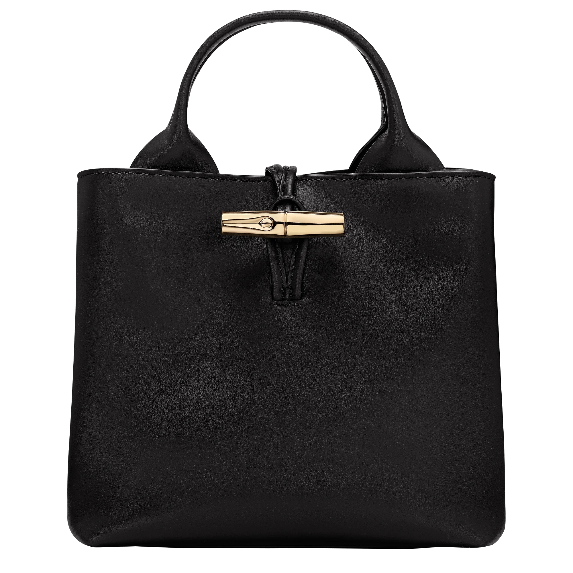 Le Roseau S Handbag Black - Leather - 1