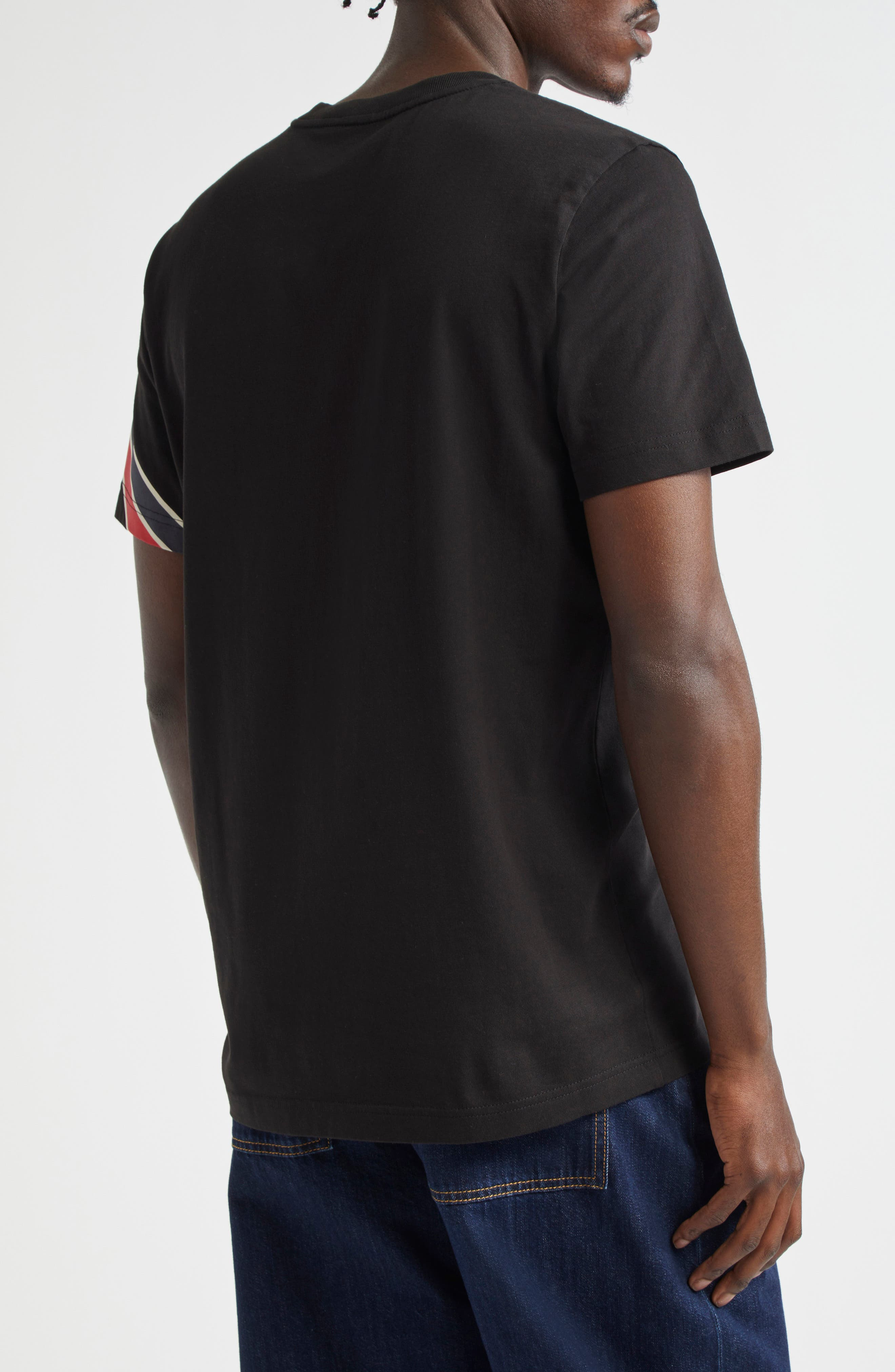 Stripe Logo Cotton T-Shirt - 2