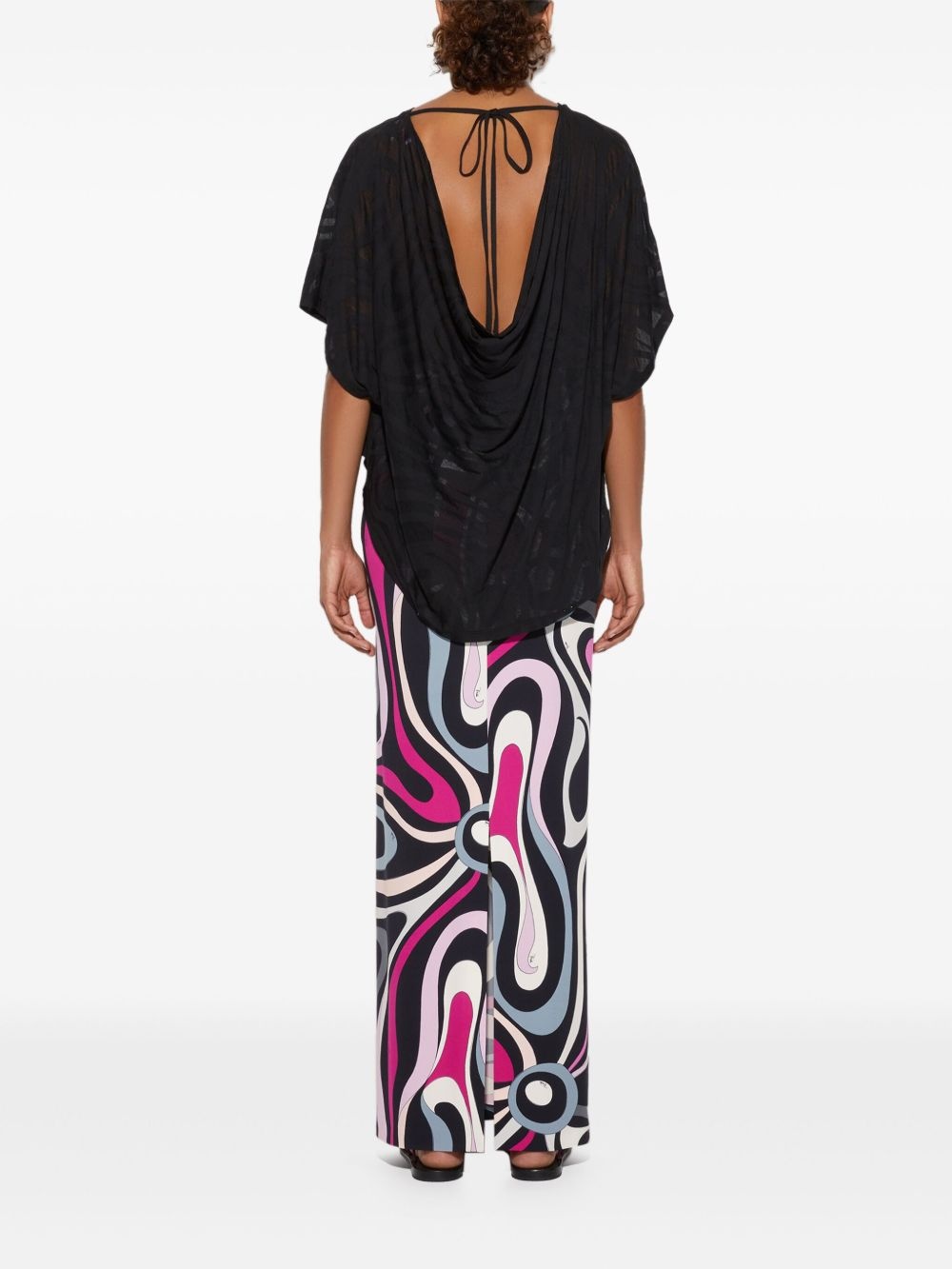 Marmo-print maxi skirt - 4